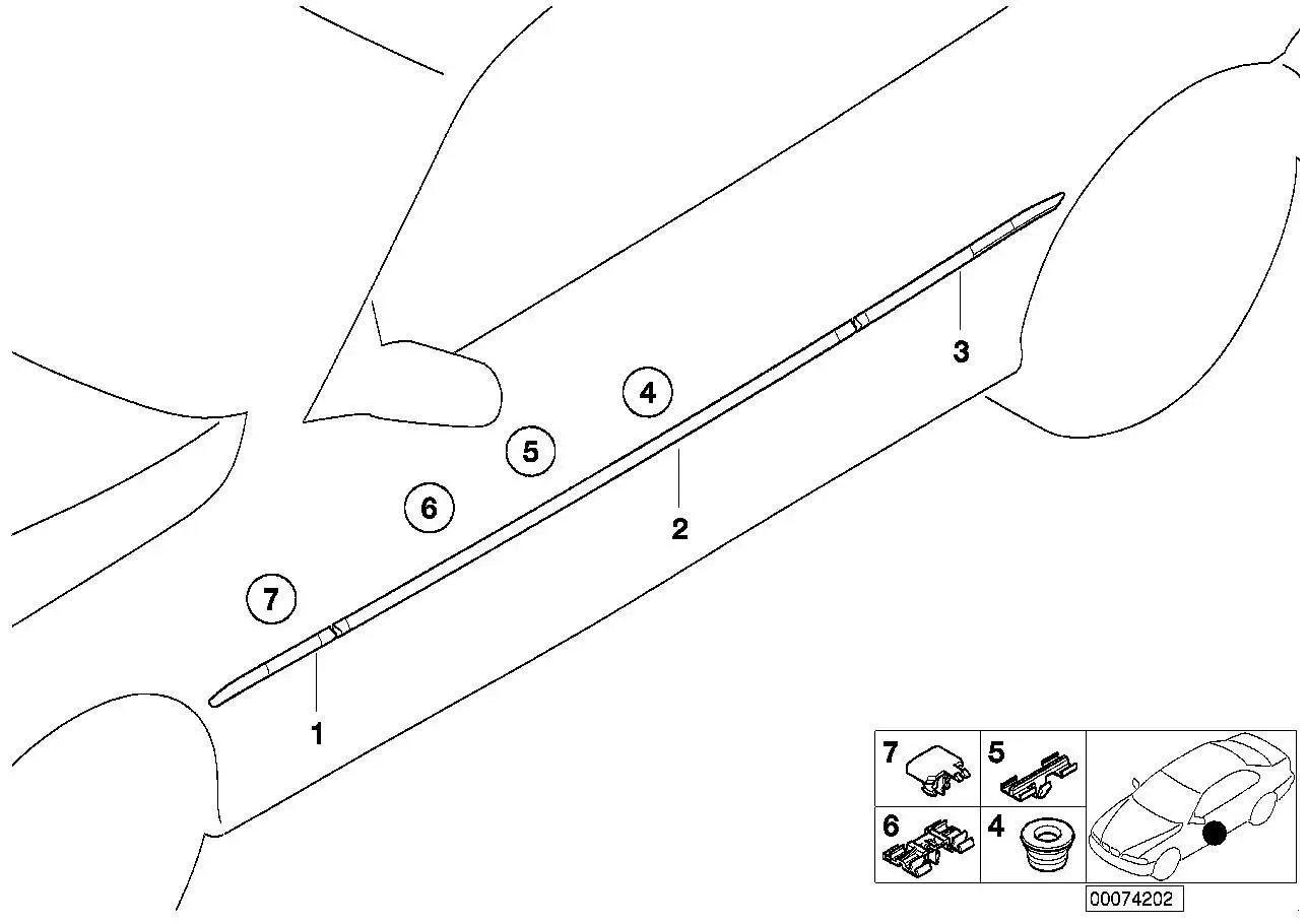 BMW Klammer E46 51137893437 - Bildposition 07