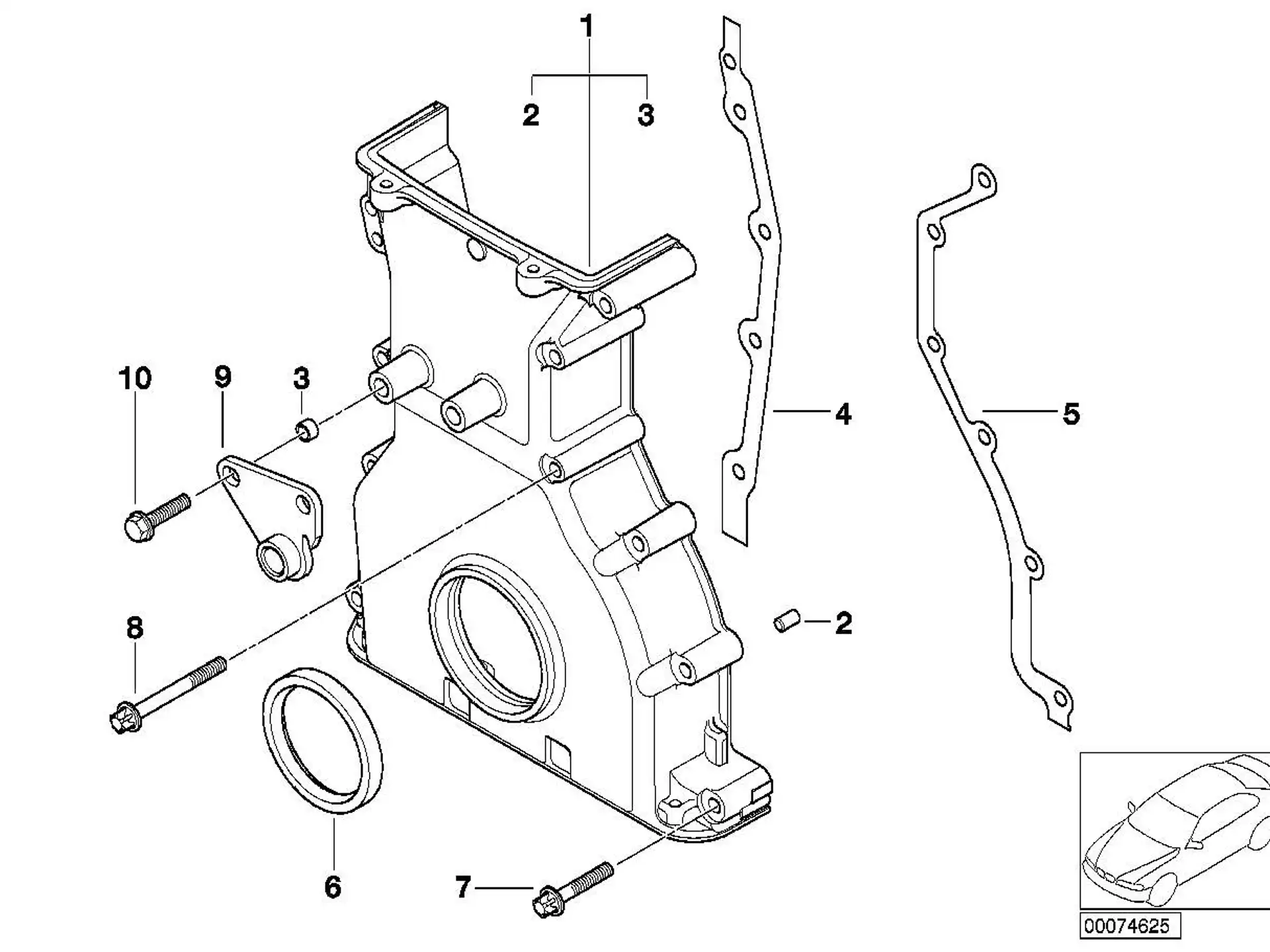 BMW Dichtung asbestfrei E46 E85 E86 11141407692