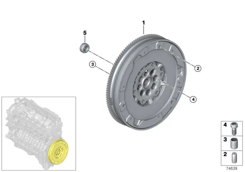 BMW Zweimassenschwungrad E46 E85 E86 21212229900 - 3er E46, Z4 E8