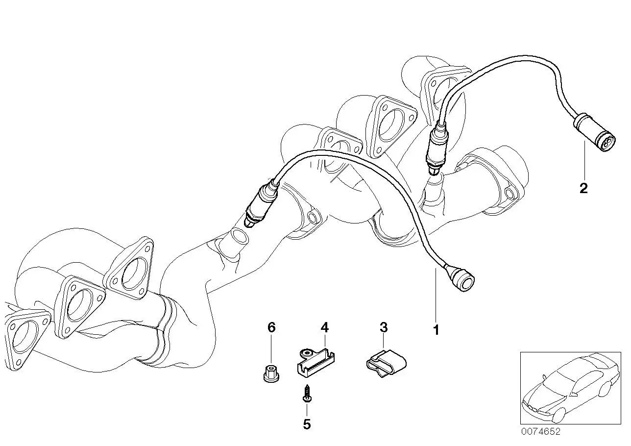 BMW Lambdasonde E34 E46 11781743994 - 3er E46, 5er E34