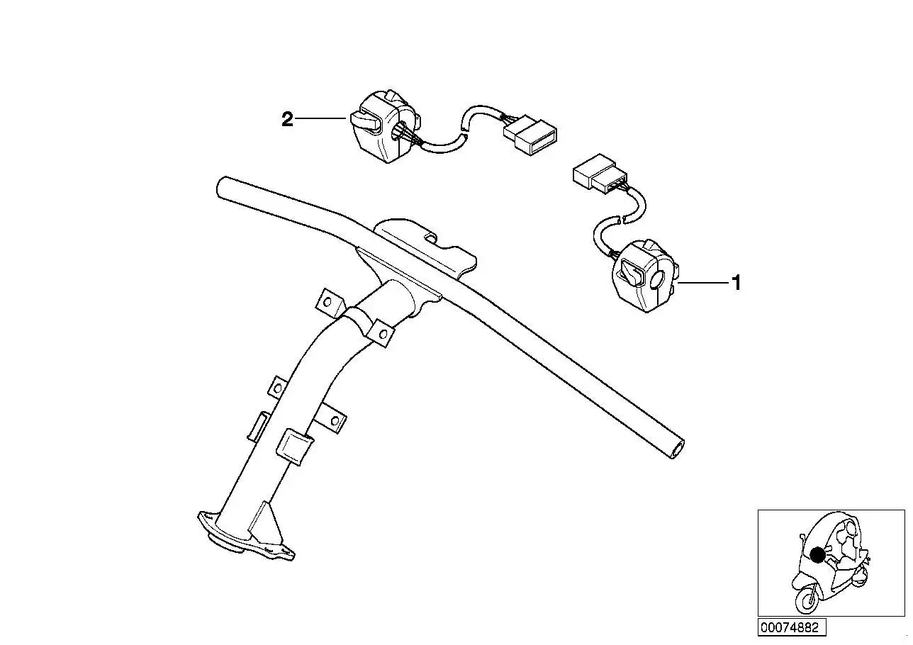 BMW Kombischalter links 61312306921