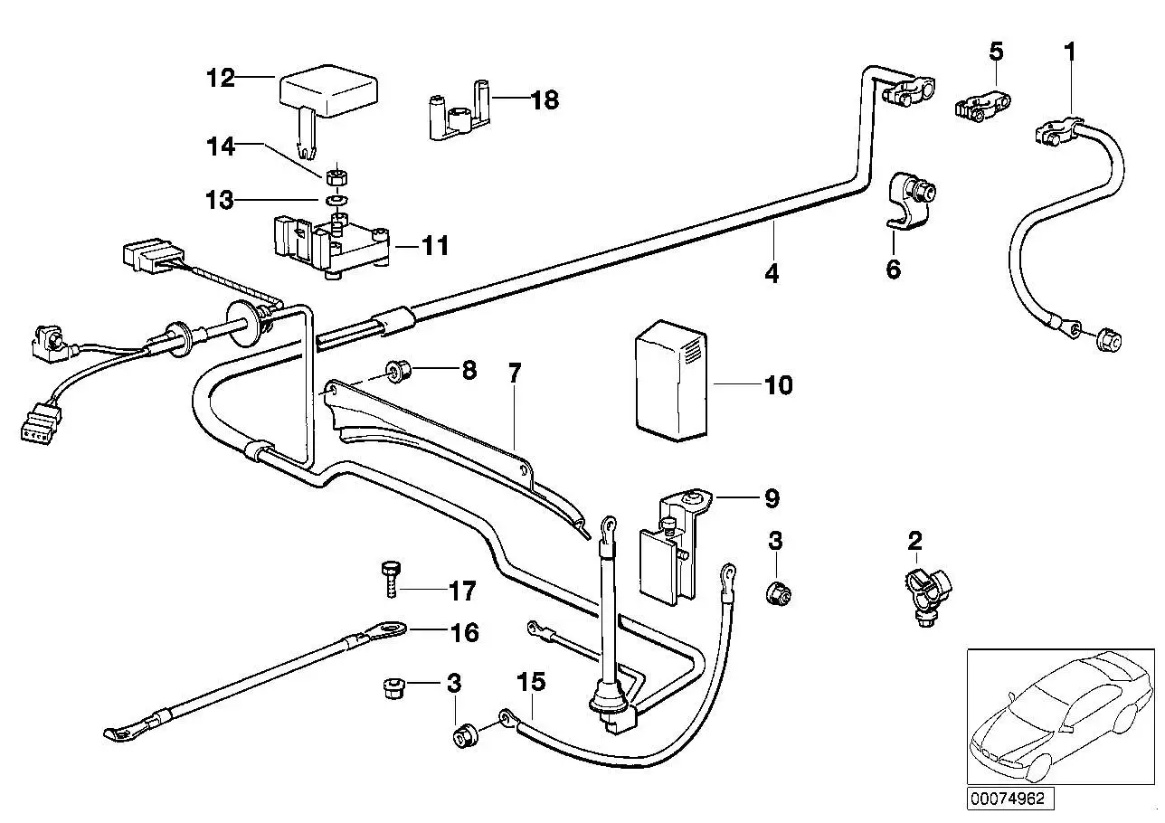 BMW Deckel E34 12421718209 - 5er E34