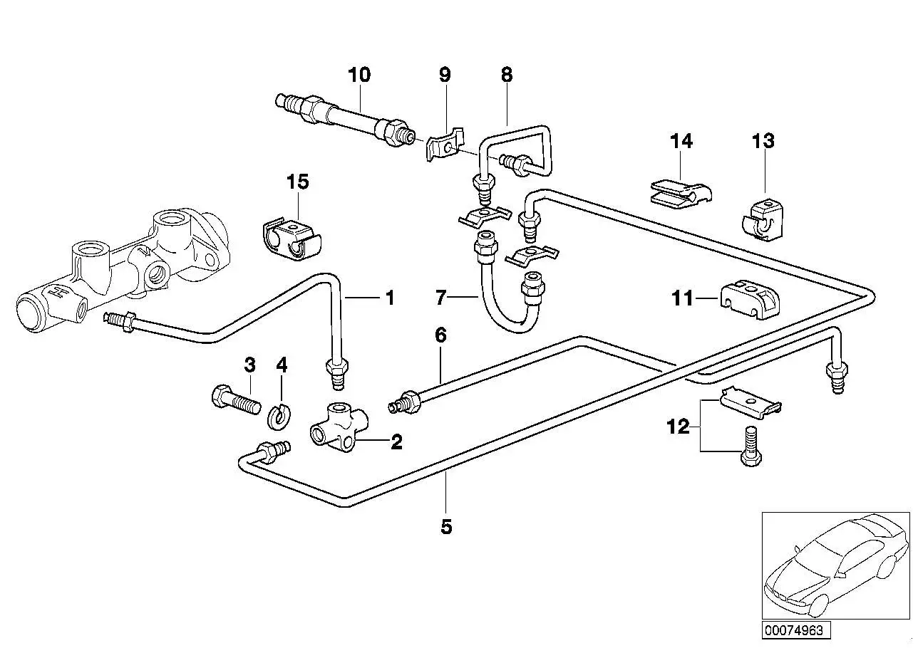 BMW Rohrleitung E34 E38 34406755697