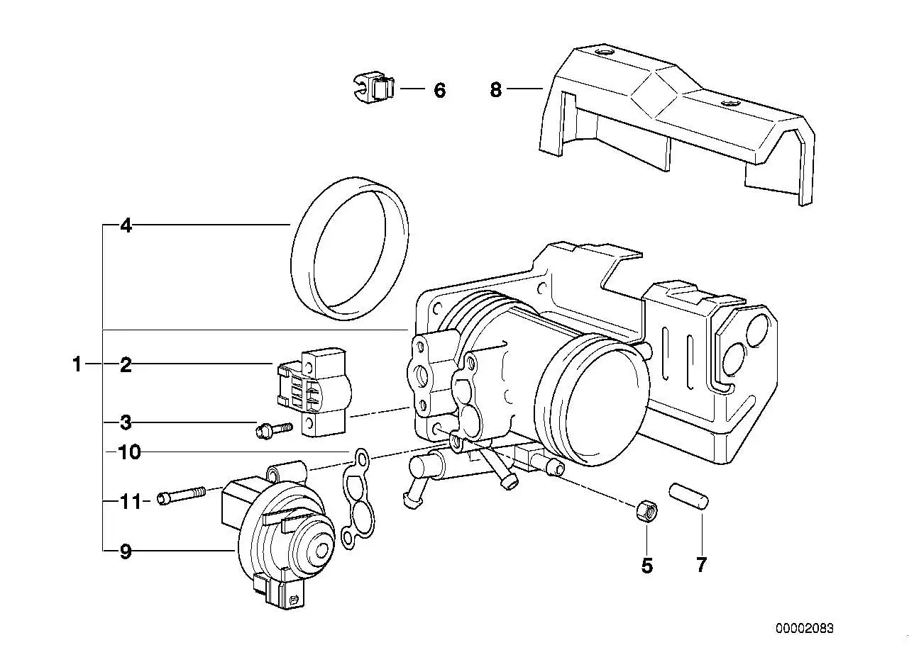 BMW Abdeckung E36 E46 13541438141 - Z3 E36, 3er E46