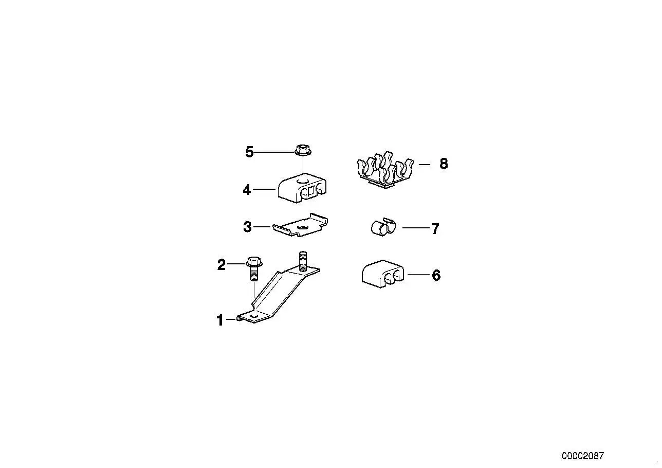 BMW Leitungshalter E34 E36 E46 E53 E60 E61 E63 E64 E65 E66 E70 E7