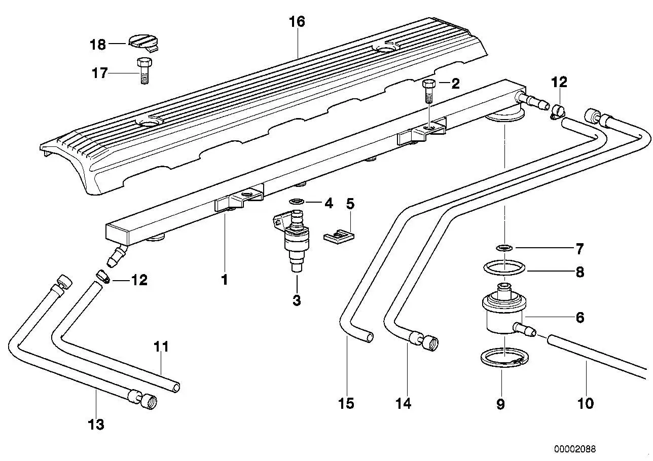 BMW Druckregler E31 E32 E34 E36 E38 E39 E53 13531436110 - Z3, 5er