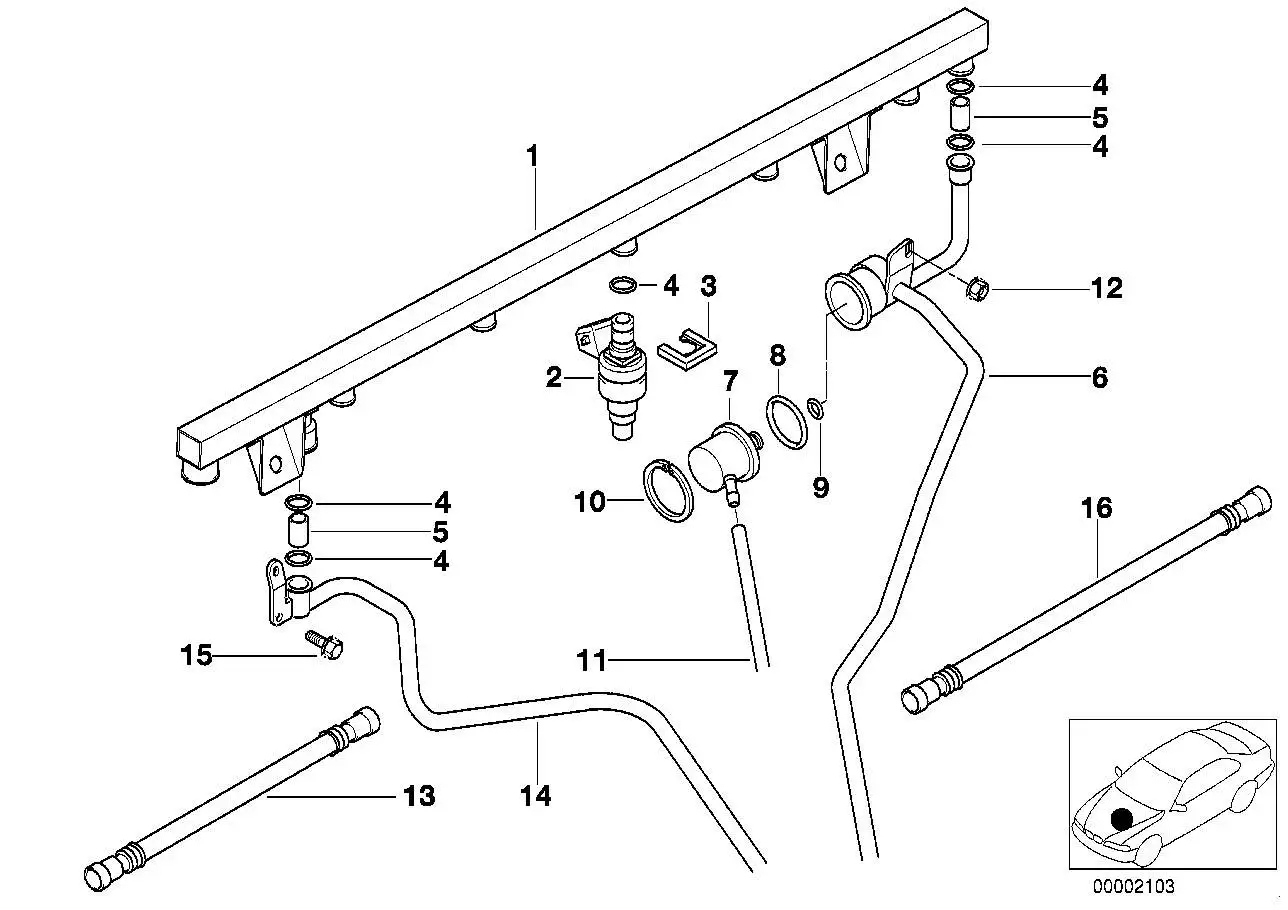 BMW Druckregler E36 E39 E46 E52 13531404089
