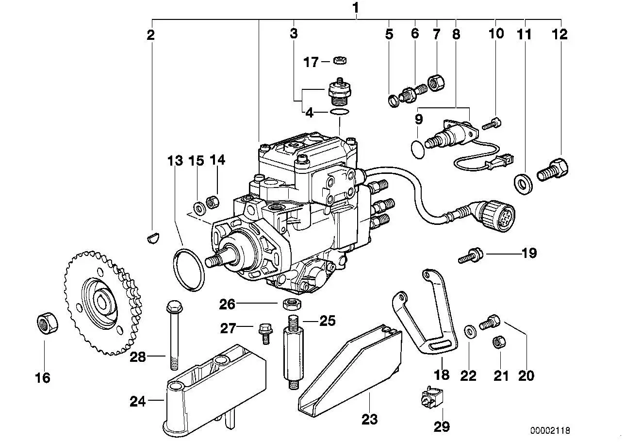 BMW Sechskantschraube mit Scheibe A61 E36 E38 E39 E46 E52 E53 E60