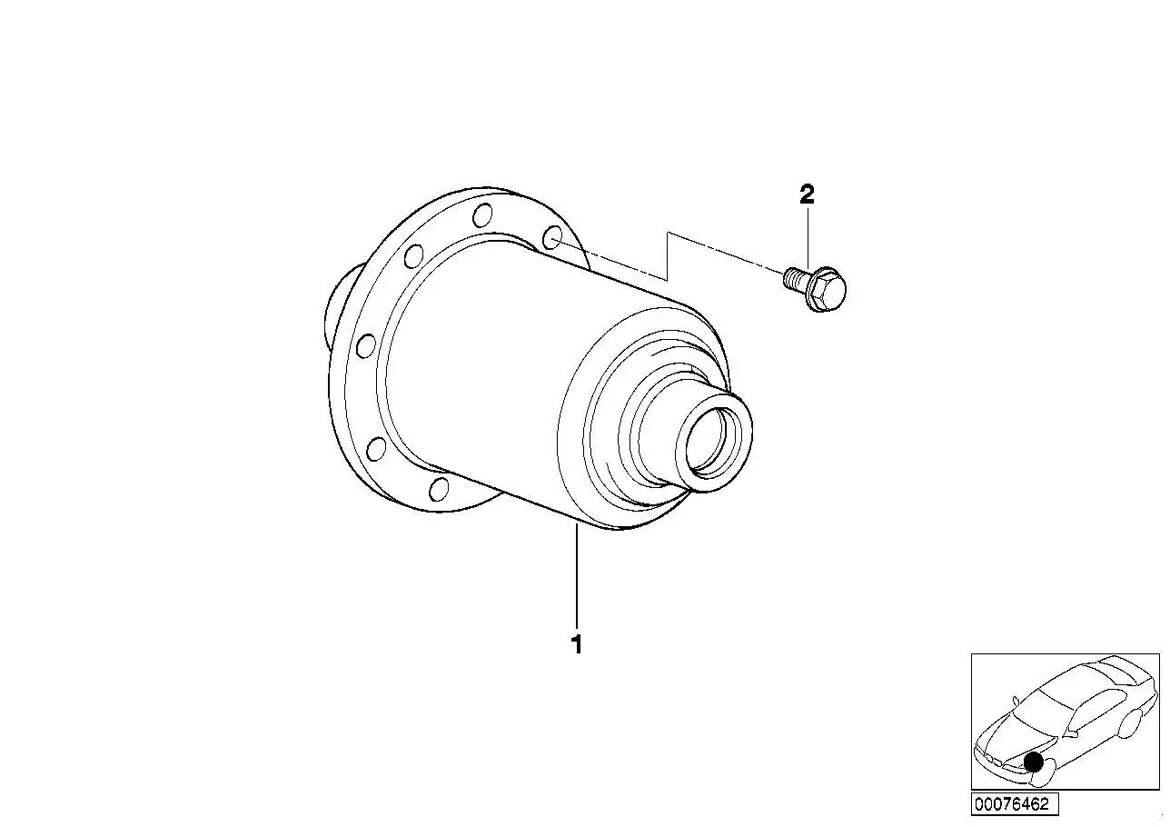 BMW Sechskantschraube mit Dehnkopf E36 E31 33132227347 - Z3 E36,