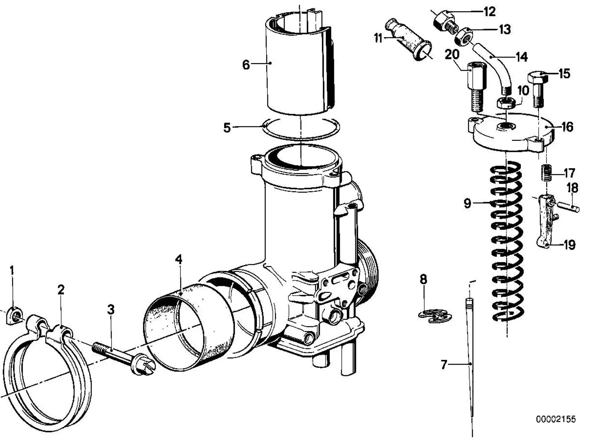 BMW Gummitülle R90S 13111260874