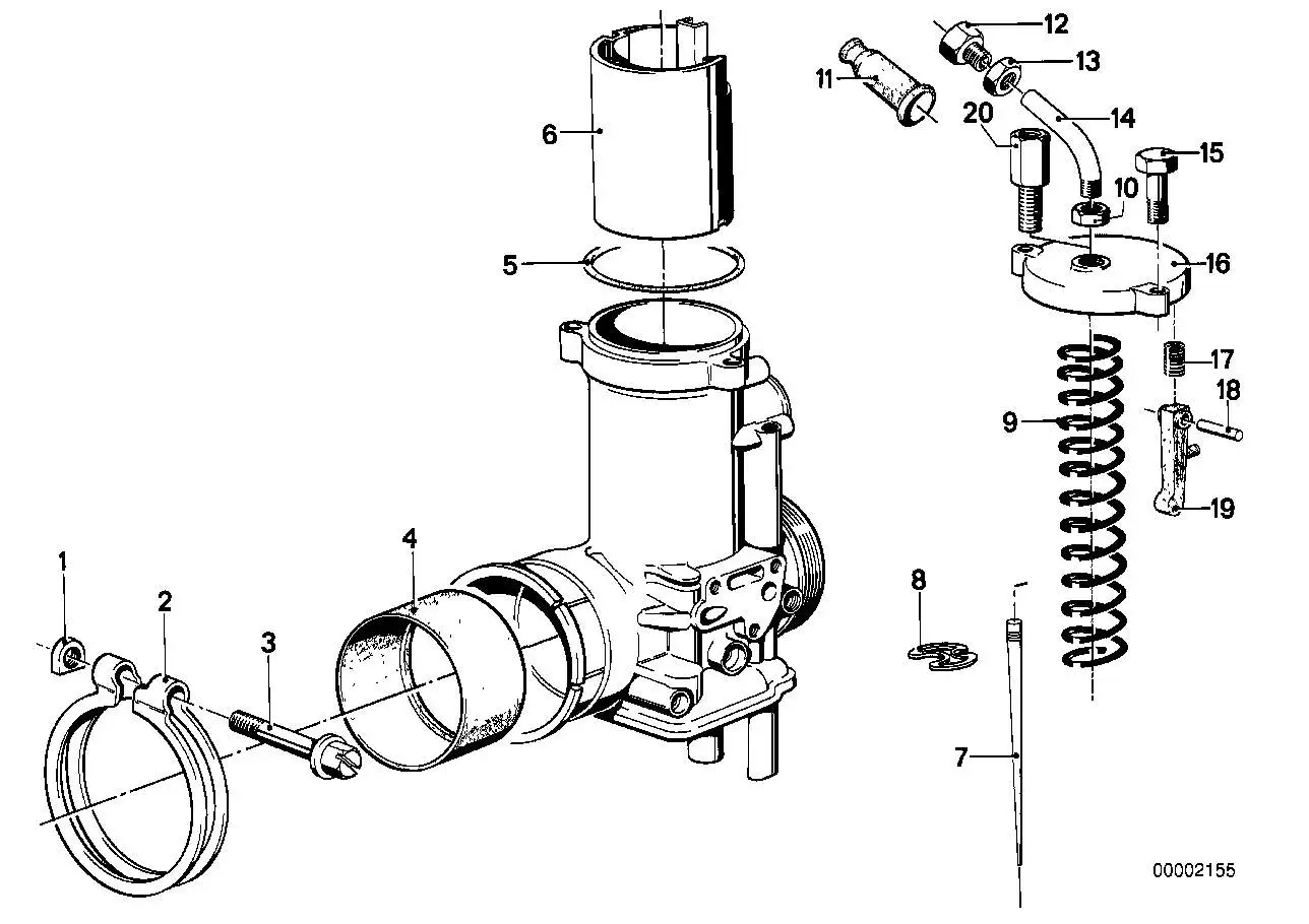 BMW Gummitülle R90S 13111260874