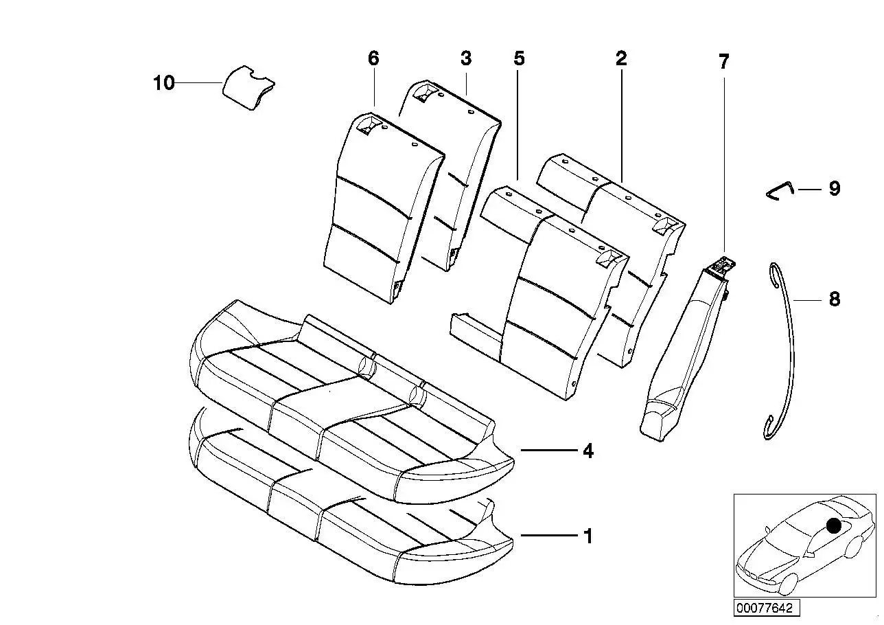 BMW Blende Isofix E46 52207009903 - 3er E46