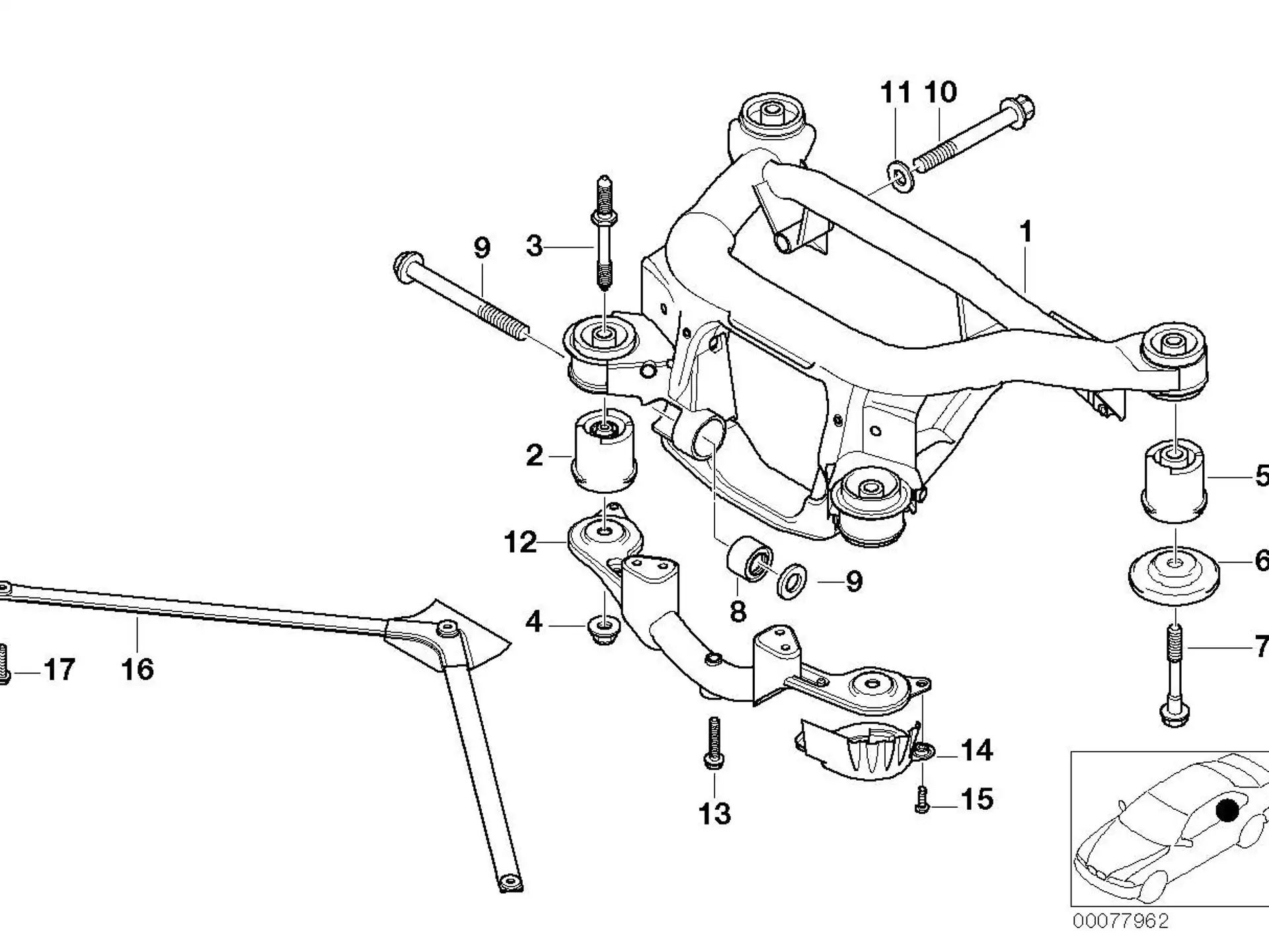 BMW Strebe E46 33312229899