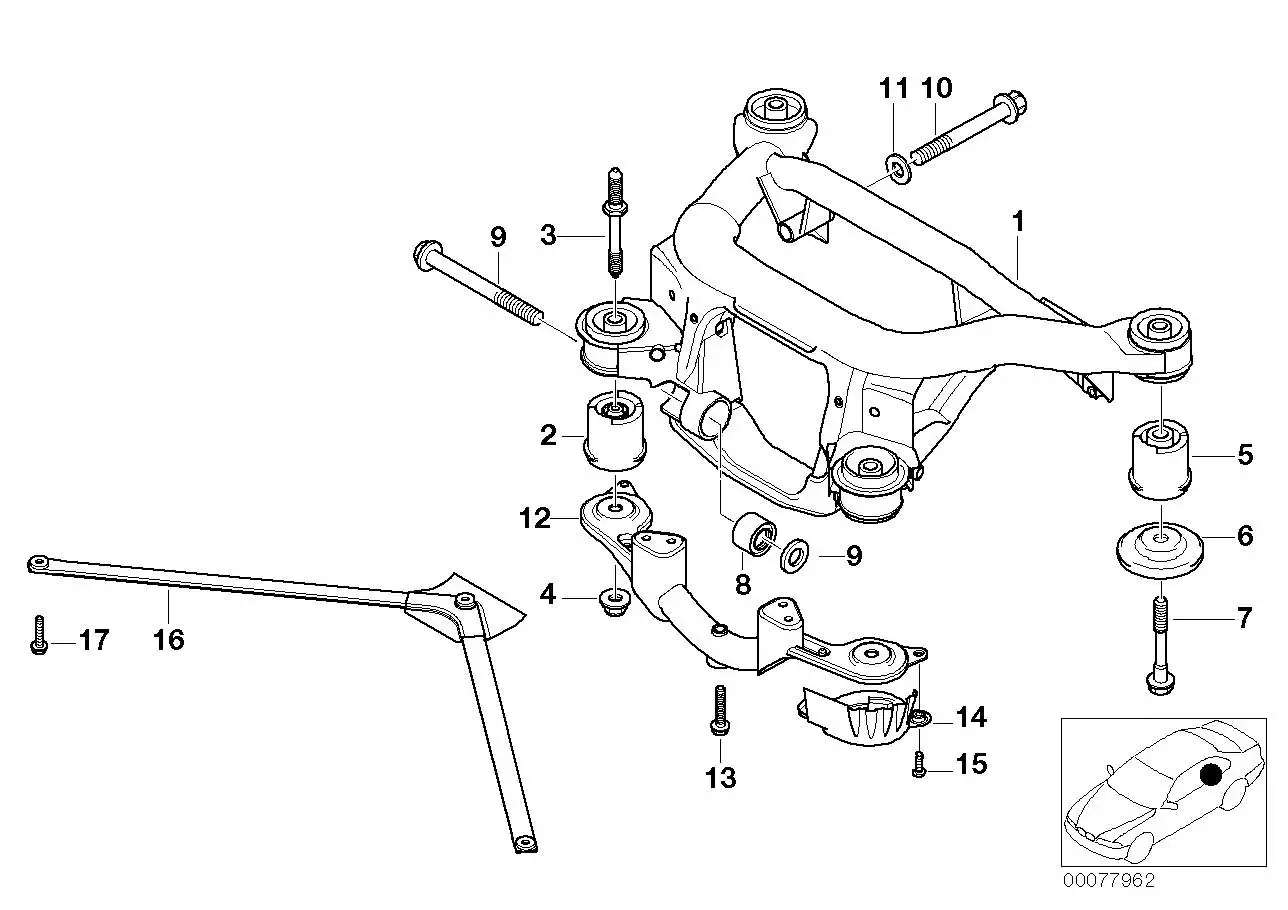 BMW Strebe E46 33312229899 - 3er E46