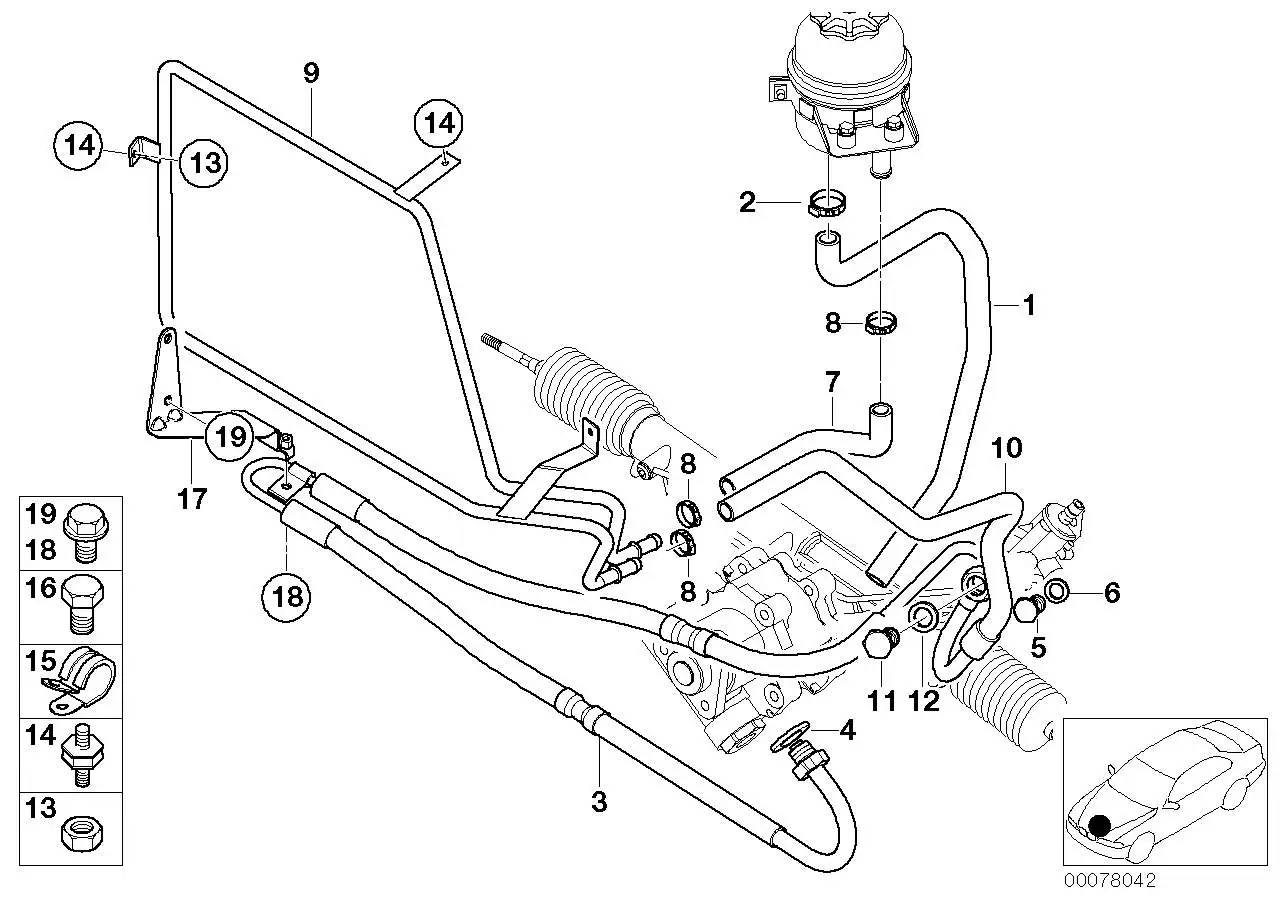 BMW Rücklaufleitung 32411093761 - Z3 /