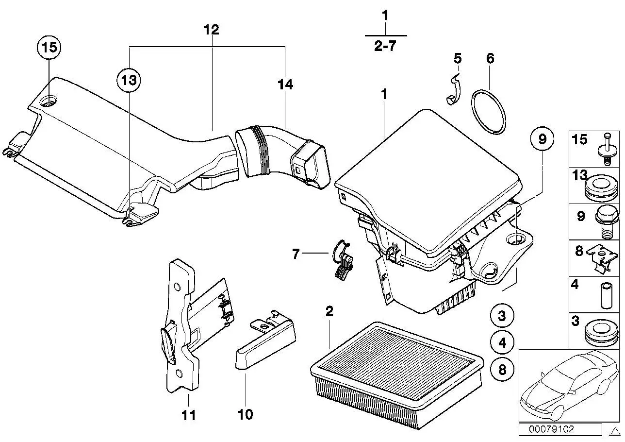 BMW Ansauggeräuschdämpfer E46 E83 13717501971