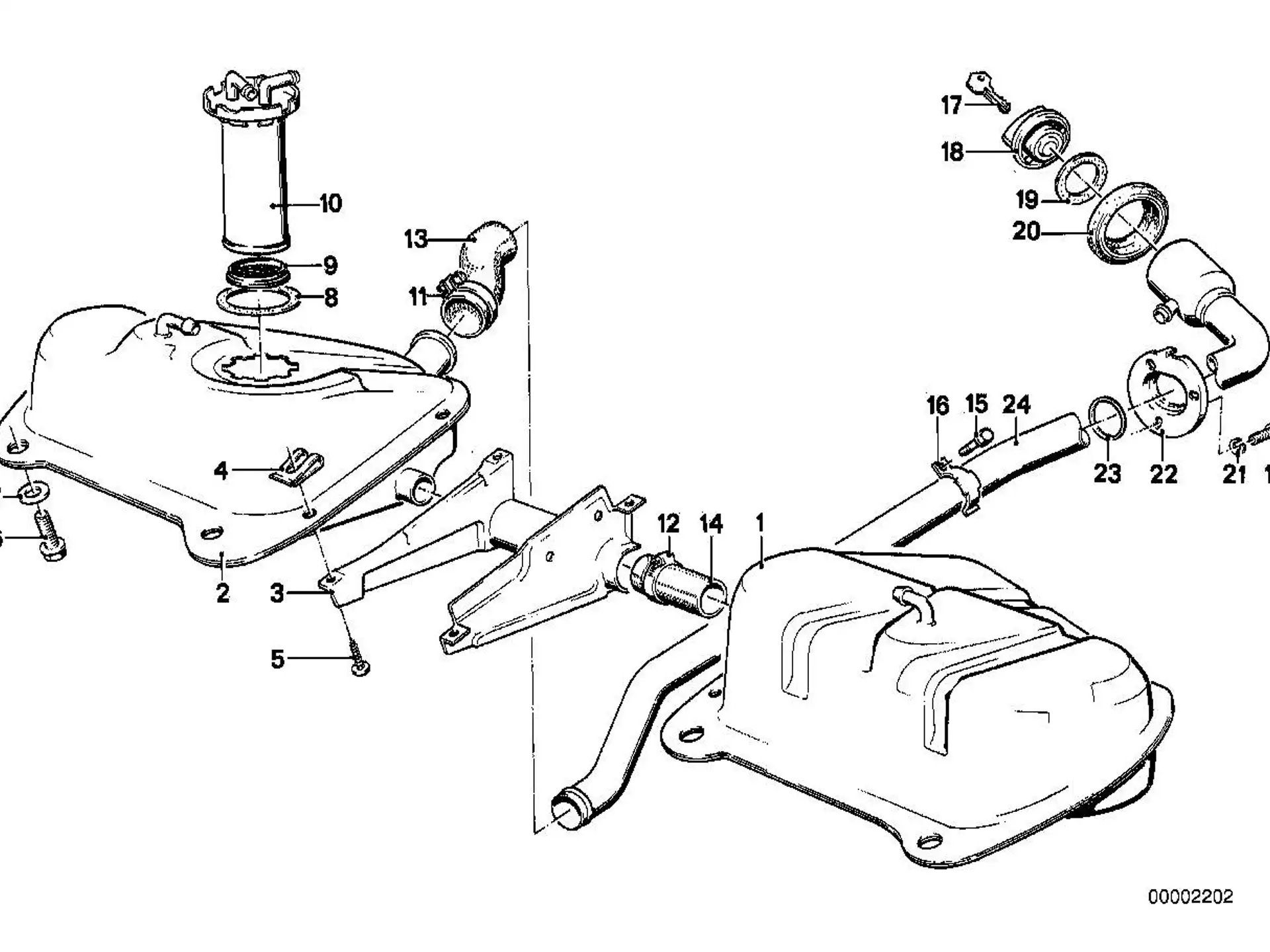 BMW Blechmutter E21 E23 E24 E28 E30 E31 E32 E34 E39 16111152613