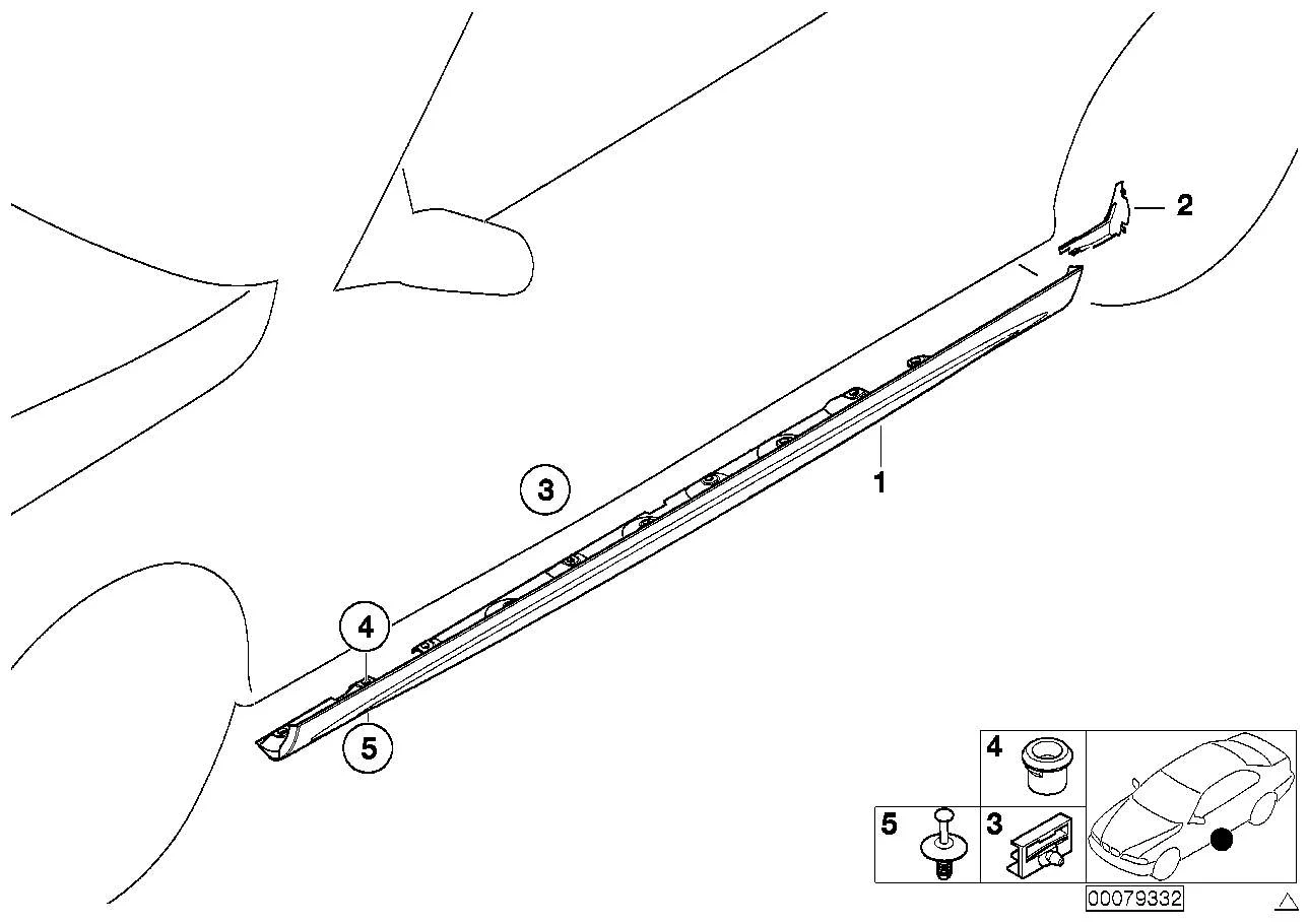 BMW Clip E46 51717890000