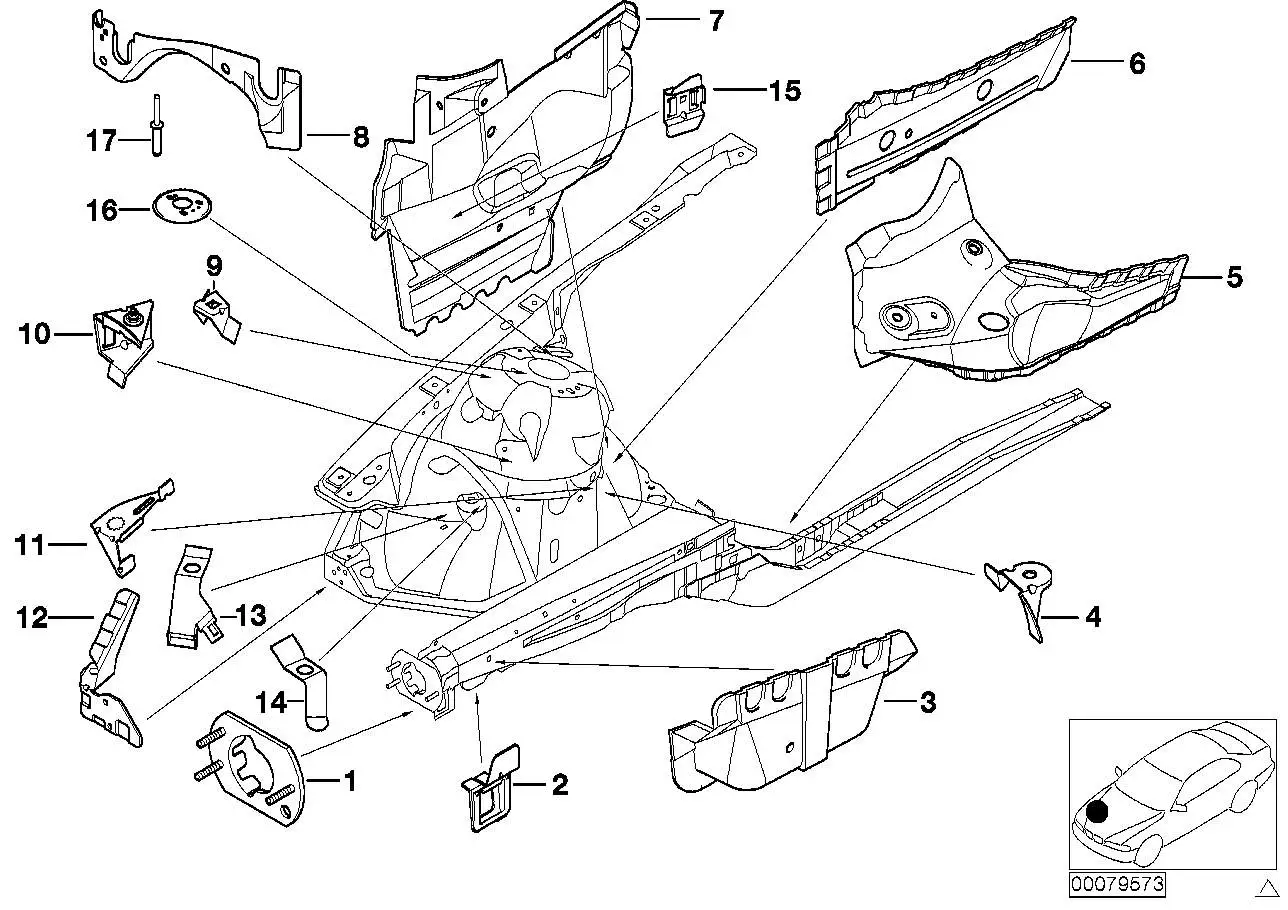BMW Aufnahme Stabilisator rechts E46 41118239196