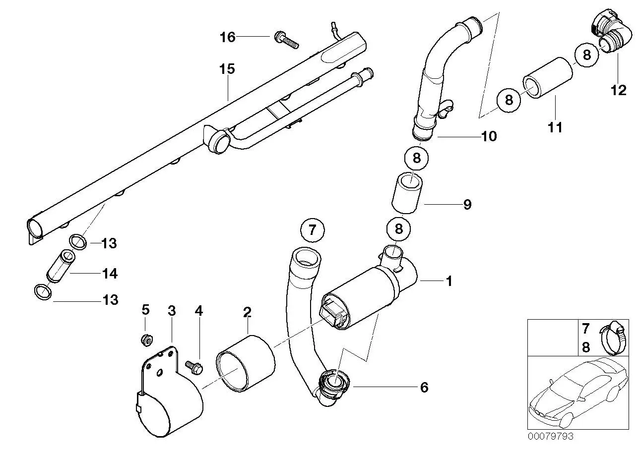 BMW Dämpfungsgummi E46 E85 E86 13417831443 - Bildposition 02