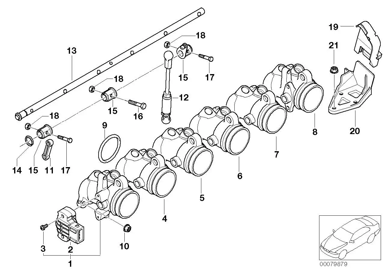 BMW Zugstange E46 E85 E86 13547839073