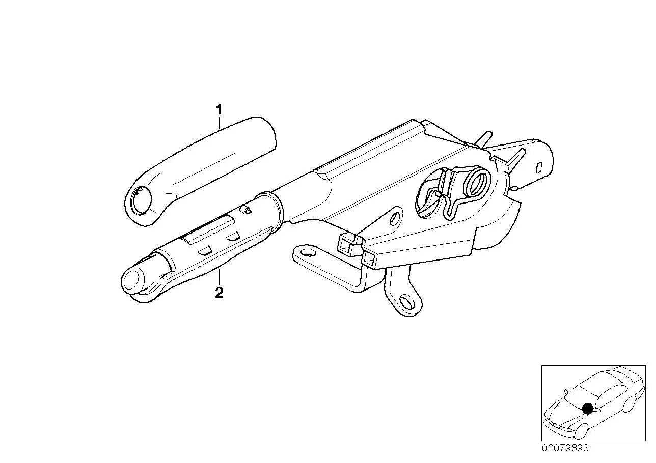 BMW Spange für Handbremshebel E39 E46 34418009942