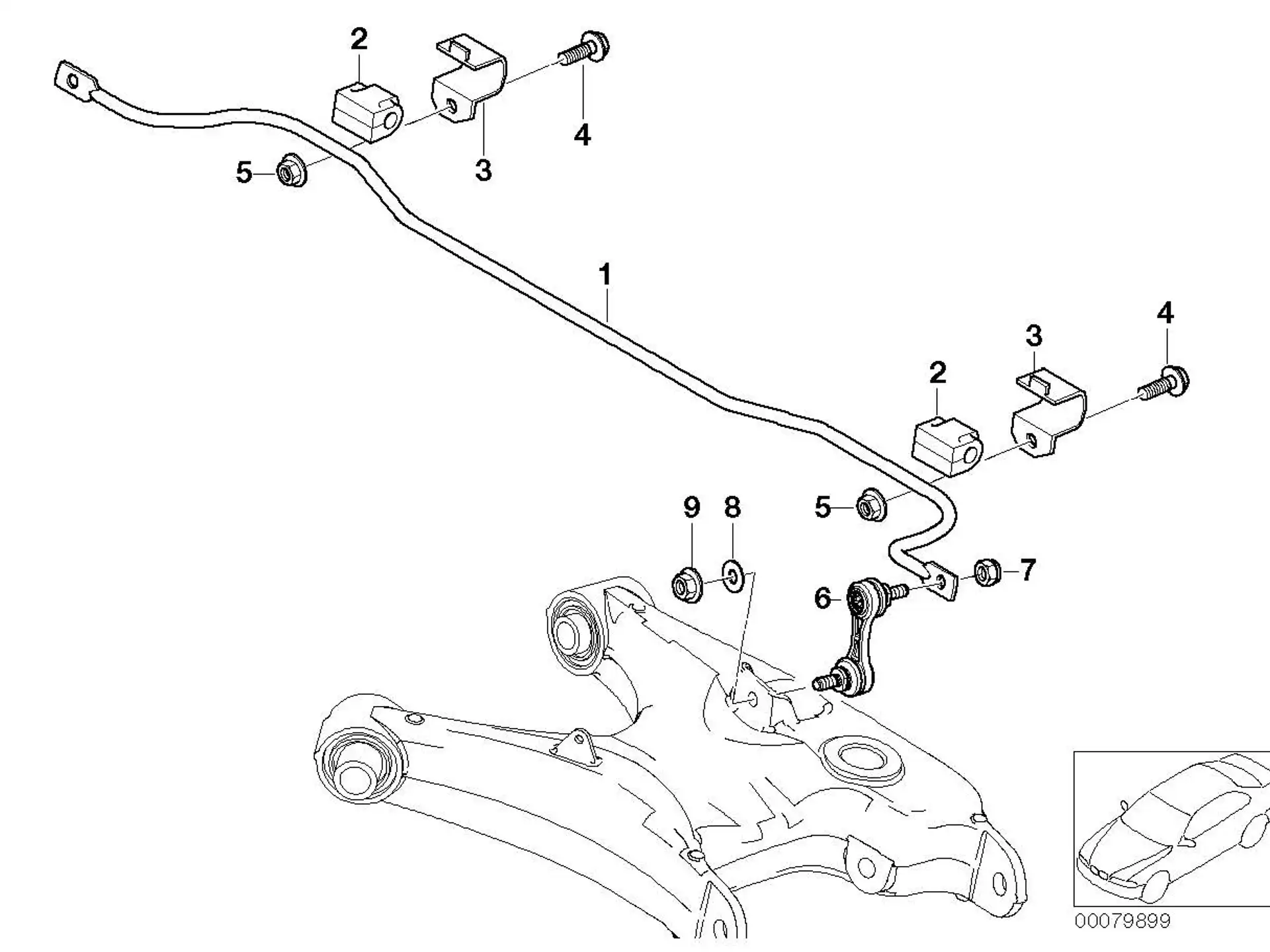 BMW Sechskantschraube mit Scheibe E39 33551092295