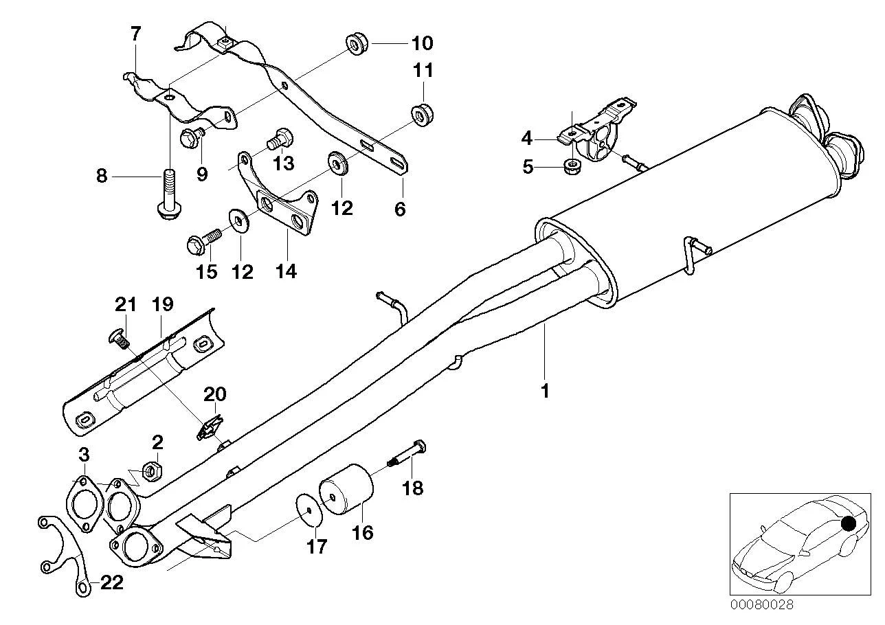 BMW Einsteckmutter E53 K26 K30 K40 K41 K43 K47 R22 18121341655