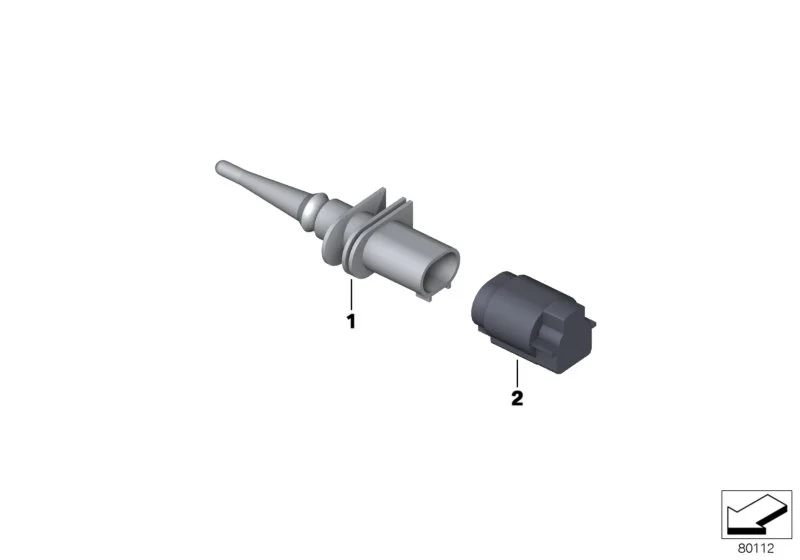 BMW Temperatursensor A40 E38 E39 E46 E52 E53 E60 E61 E63 E64 E65 E66 E70 E71 E72 E81 E82 E83 E84 E85 E86 E87 E88 E89 E90 E91 E92 E93 F01 F02 F04 F06 F07 F10 F11 F12 F13 F15 F16 F20 F21 F22 F23 F25 F26 F30 F31 F32 F33 F34 F36 F39 F45 F46 F48 F80 F82 F83 F8