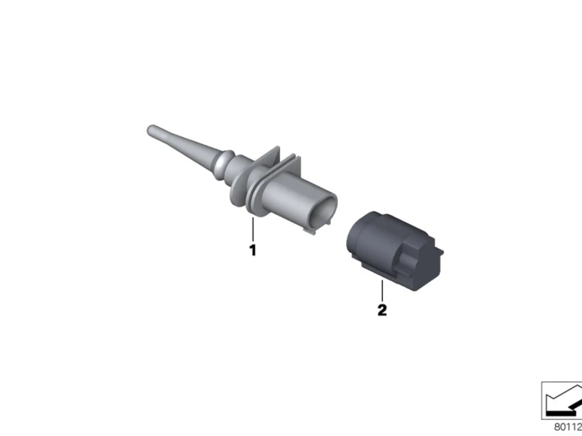 BMW Temperatursensor A40 E38 E39 E46 E52 E53 E60 E61 E63 E64 E65 E66 E70 E71 E72 E81 E82 E83 E84 E85 E86 E87 E88 E89 E90 E91 E92 E93 F01 F02 F04 F06 F07 F10 F11 F12 F13 F15 F16 F20 F21 F22 F23 F25 F26 F30 F31 F32 F33 F34 F36 F39 F45 F46 F48 F80 F82 F83 F8
