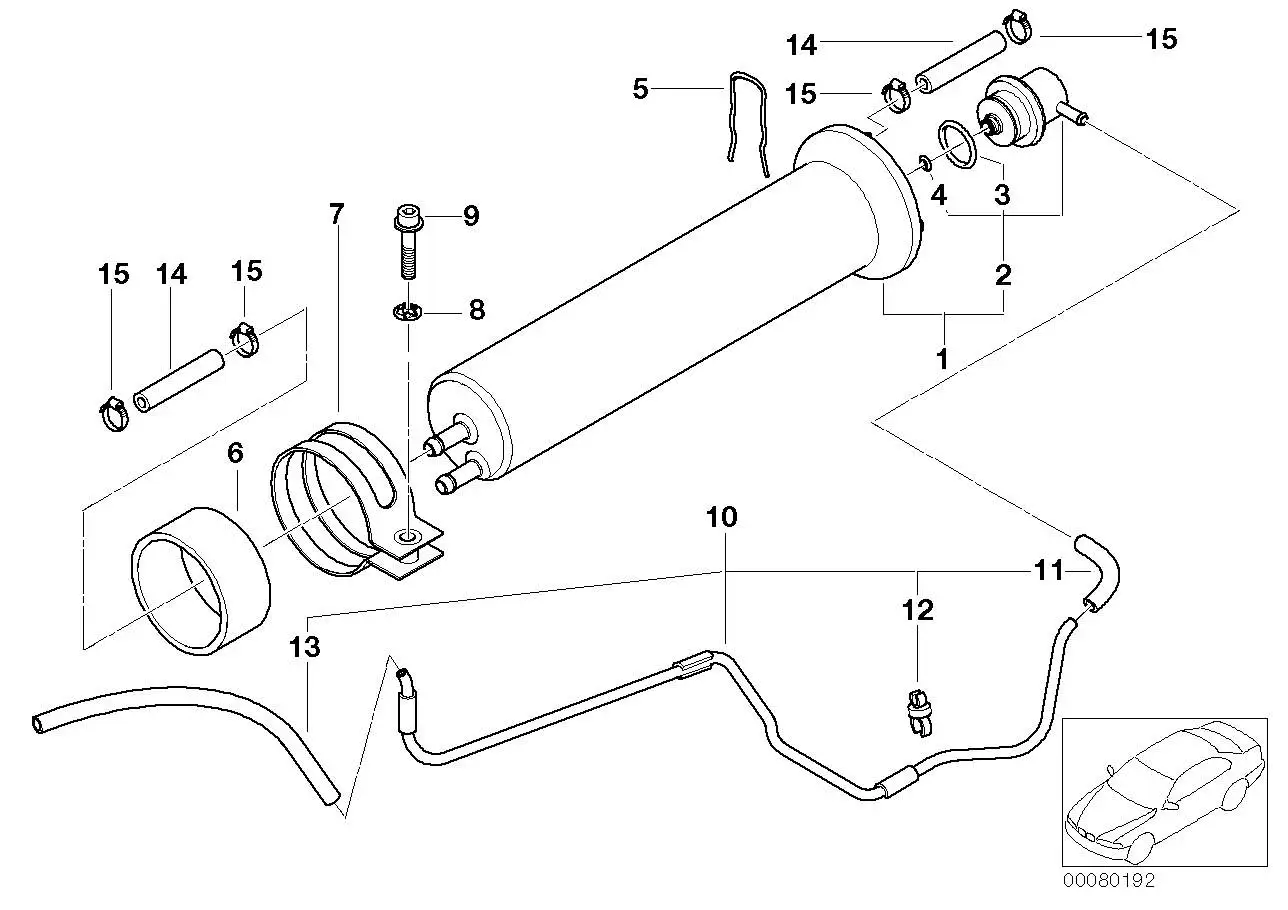 BMW Formschlauch E39 13321437801