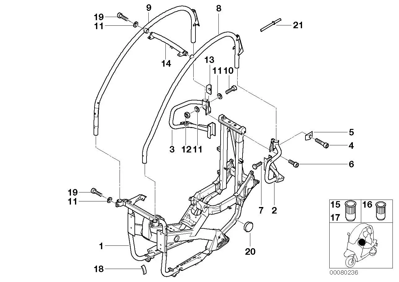 BMW Dichtung links 51317656275
