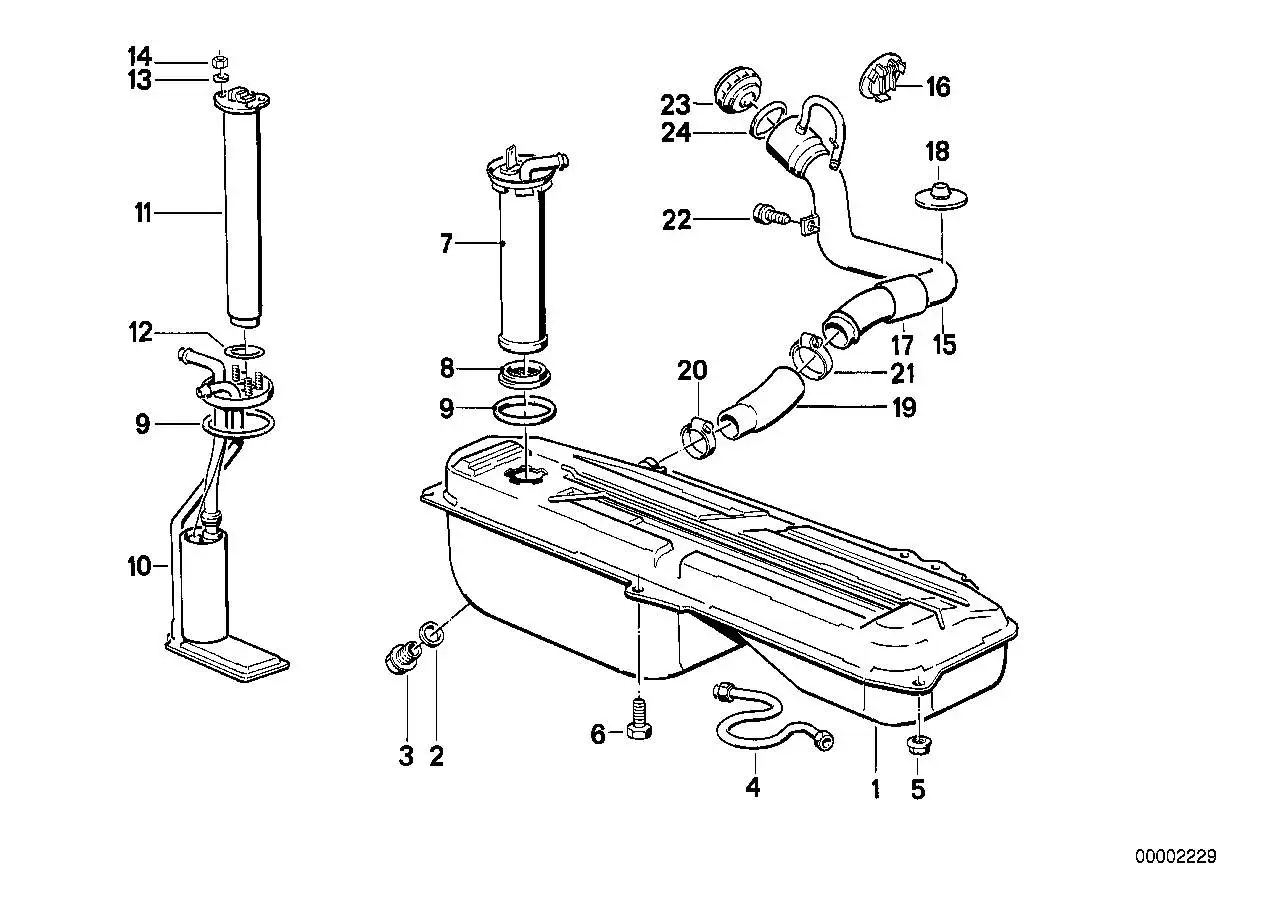 BMW Sieb E12 E21 E23 E24 E28 E30 16121151736 - Bildposition 08