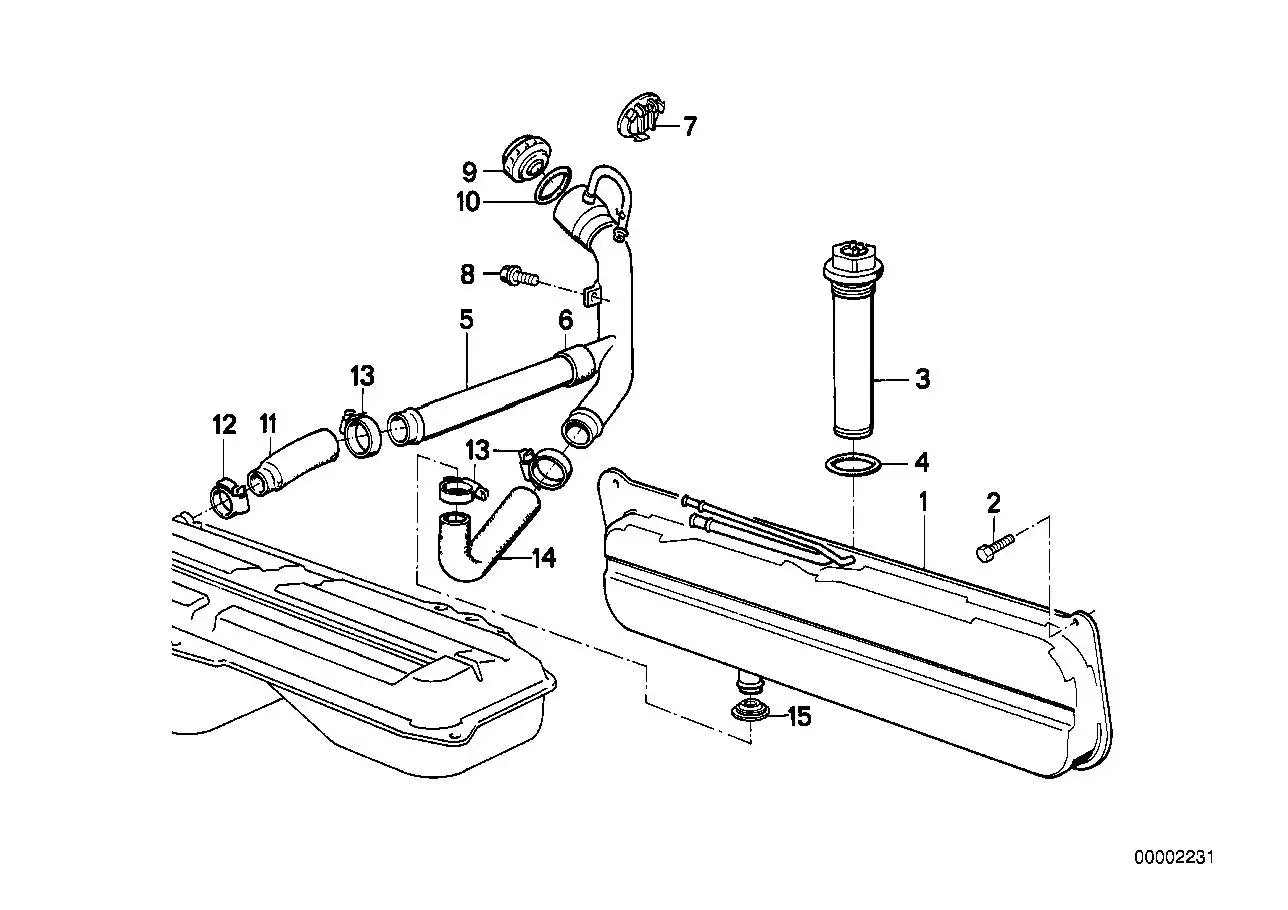 BMW Dichtgummi E30 16111177659 - Bildposition 15