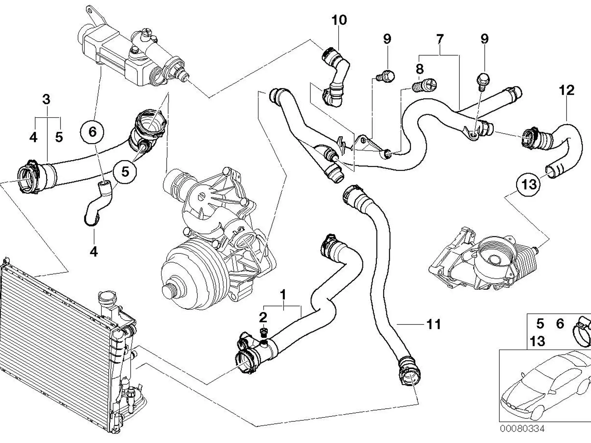 BMW Wasserschlauch E38 E39 E46 11537785714