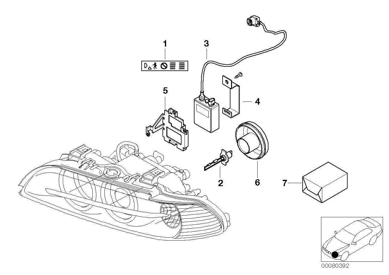 BMW Haltebügel Steuergerät Xenon-Licht E39 63126907422 - 5er E39