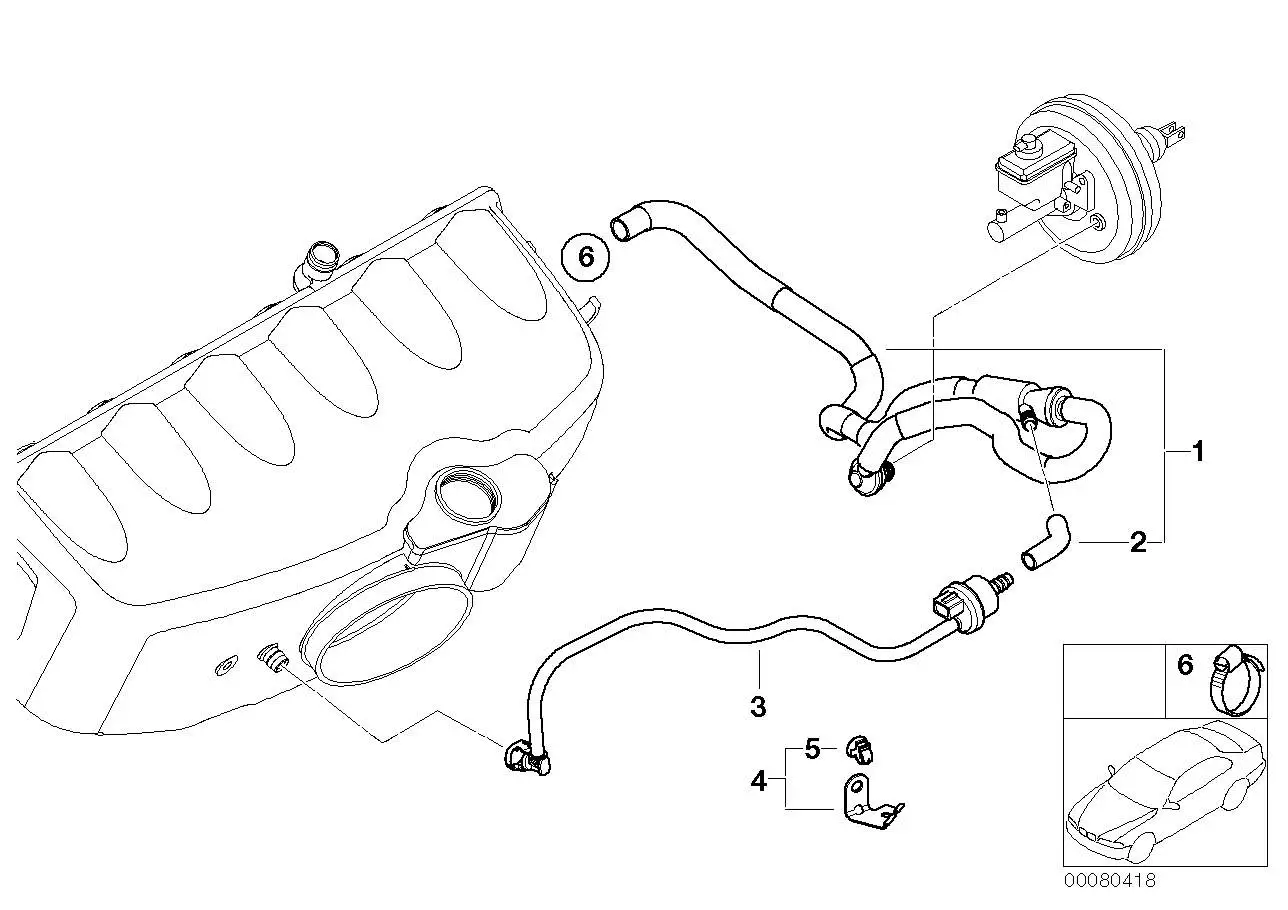 BMW Luftabschaltventil E46 11617833647 - Bildposition 03