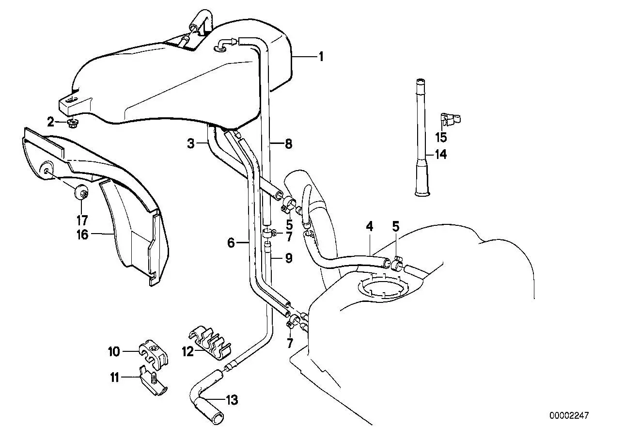 BMW Endstück E31 E32 E34 16131179488 - Bildposition 13