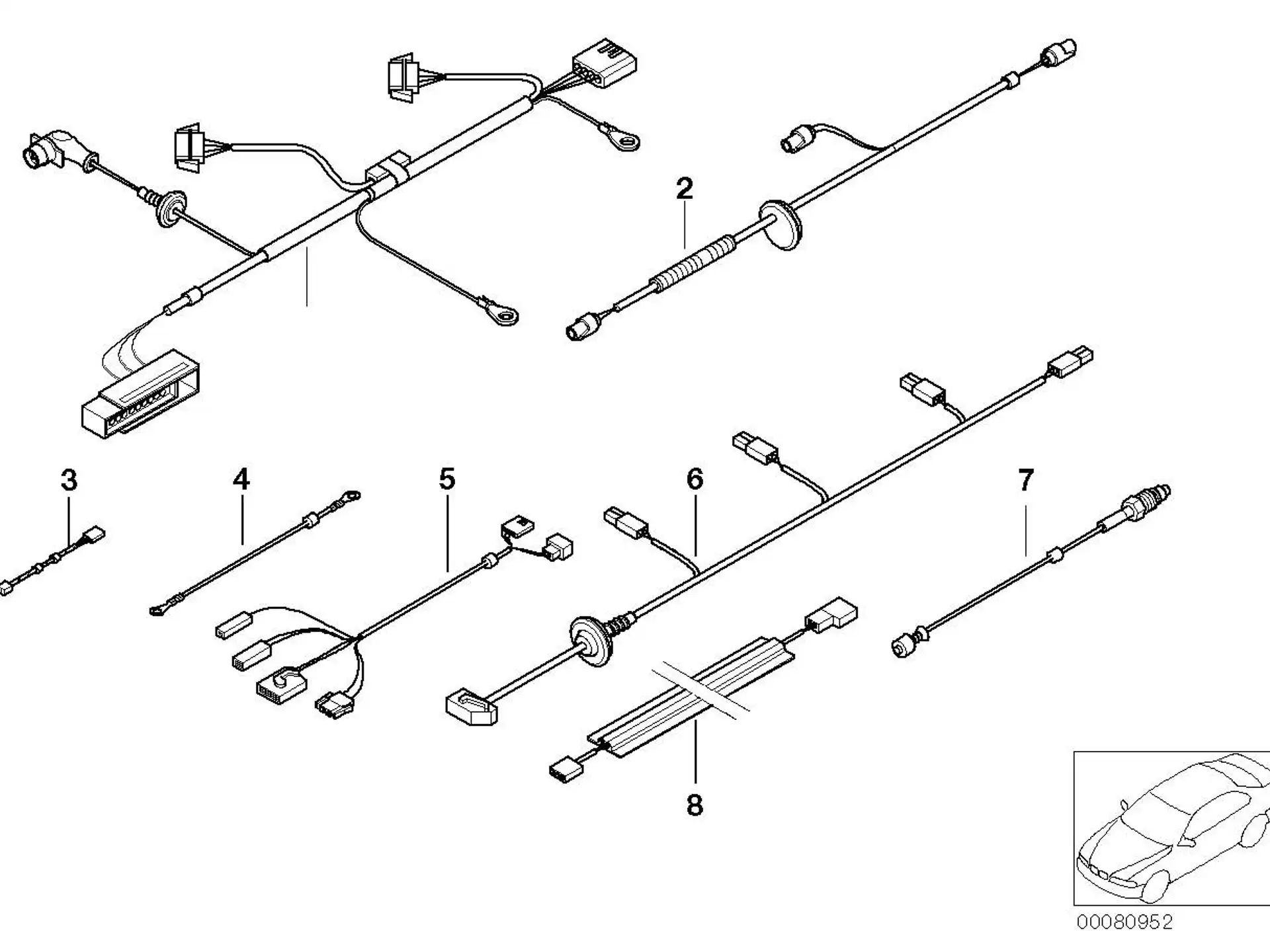 BMW Adapterleitung PDC E39 61128376876