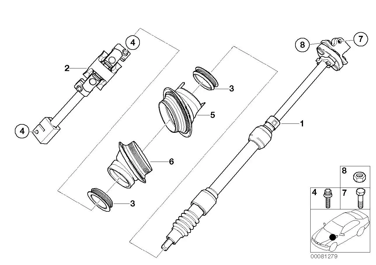 BMW Doppelgelenk E53 32306758076