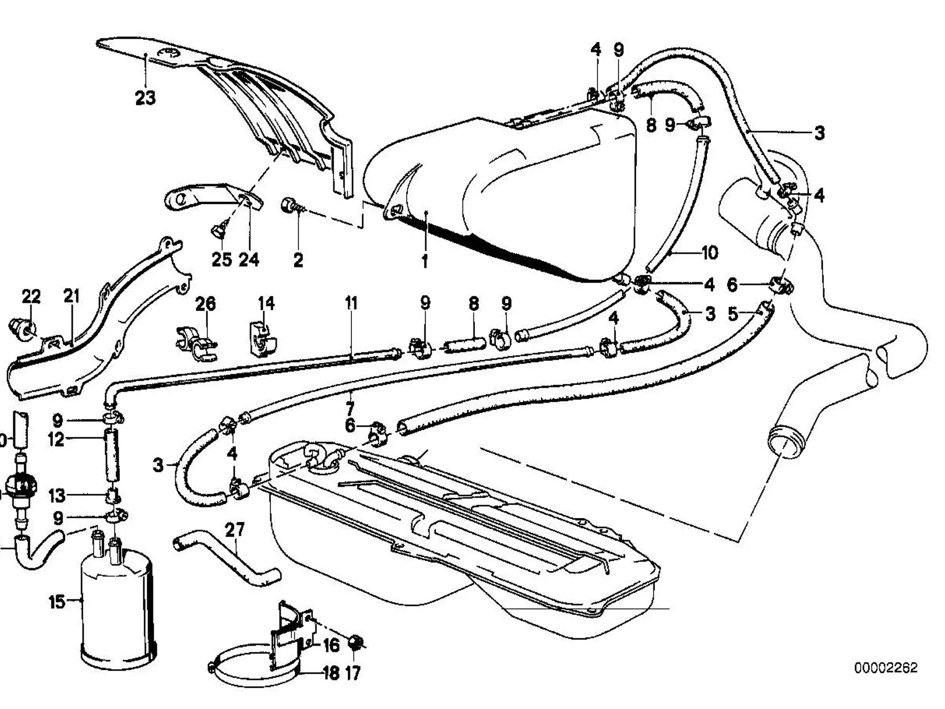 BMW Kraftstoffschlauch E36 E28 E30 E31 E32 E34 13311288284