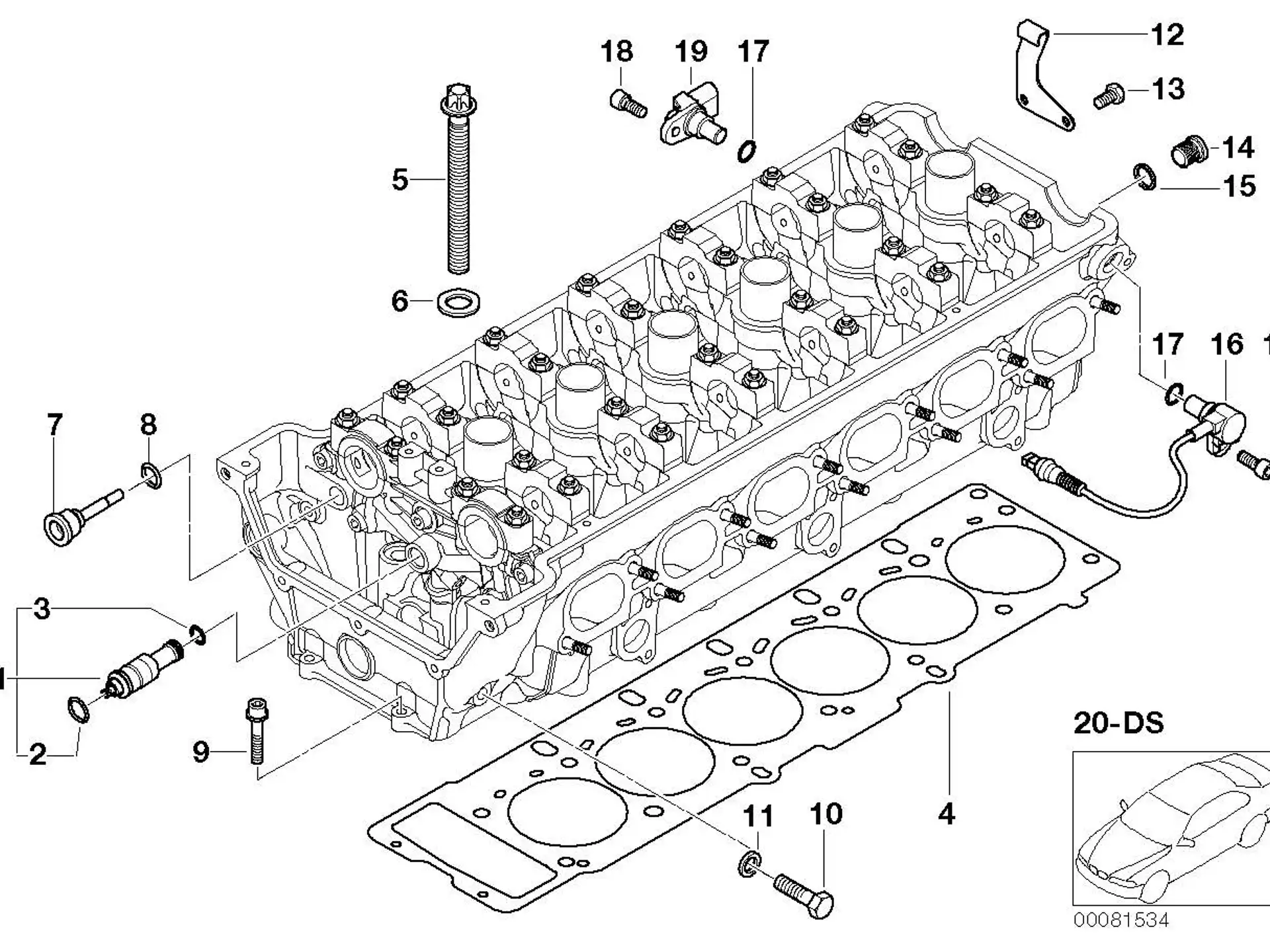 BMW Nockenwellensensor E46 E85 E86 12147539171