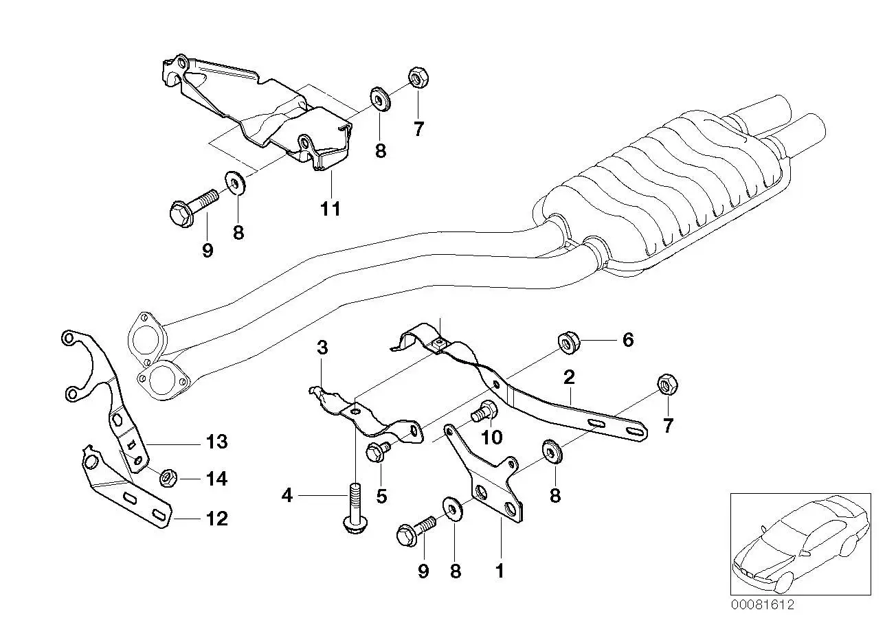 BMW Konsole E39 18207508451 - Bildposition 11