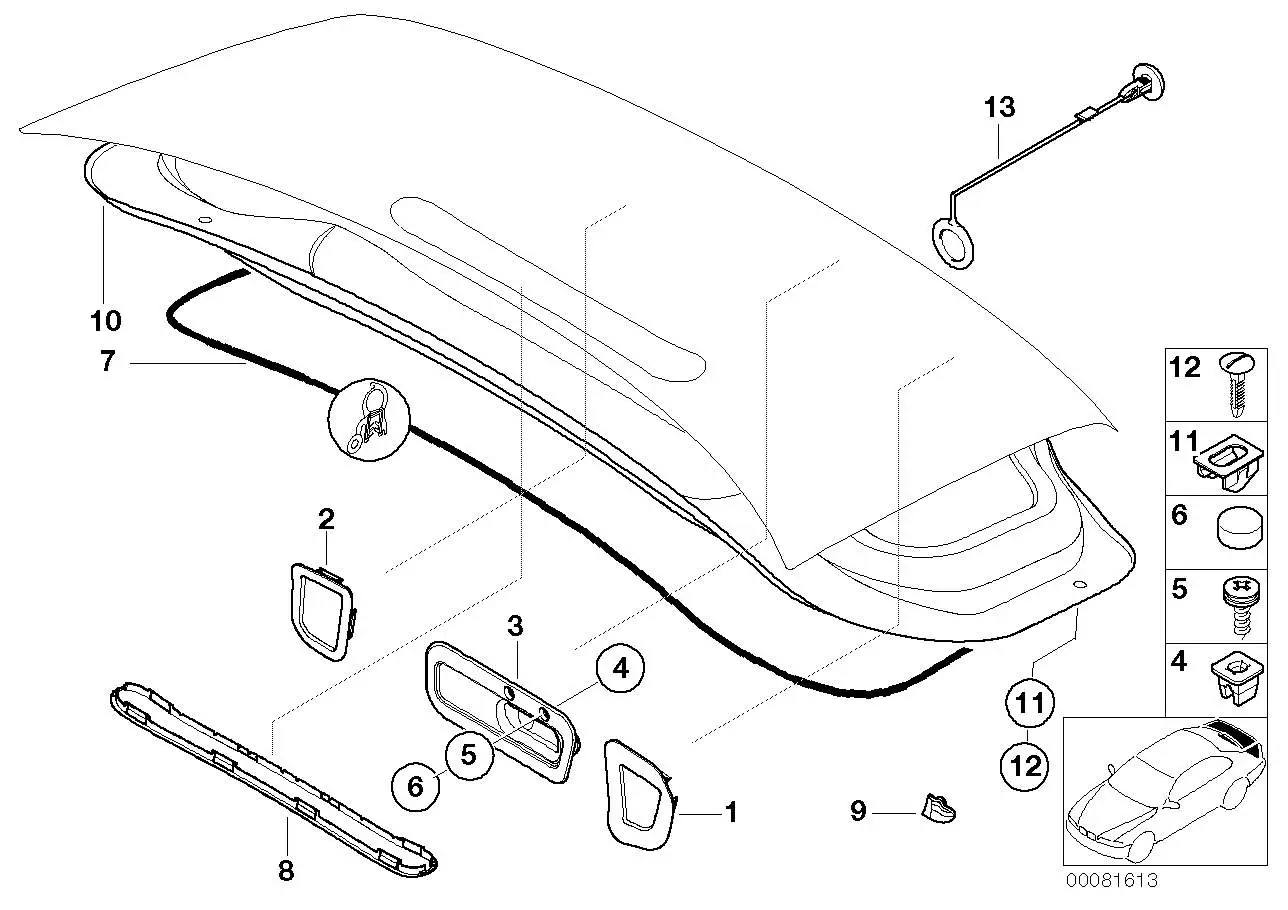 BMW Abdeckung Mitte 51478398919 - Bildposition 08