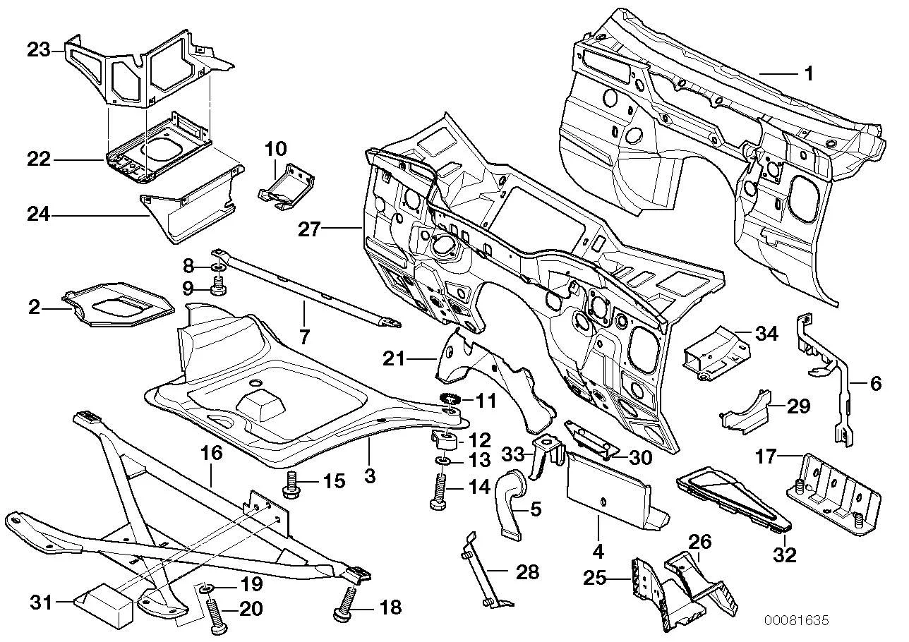 BMW Querrohr E36 51718135880