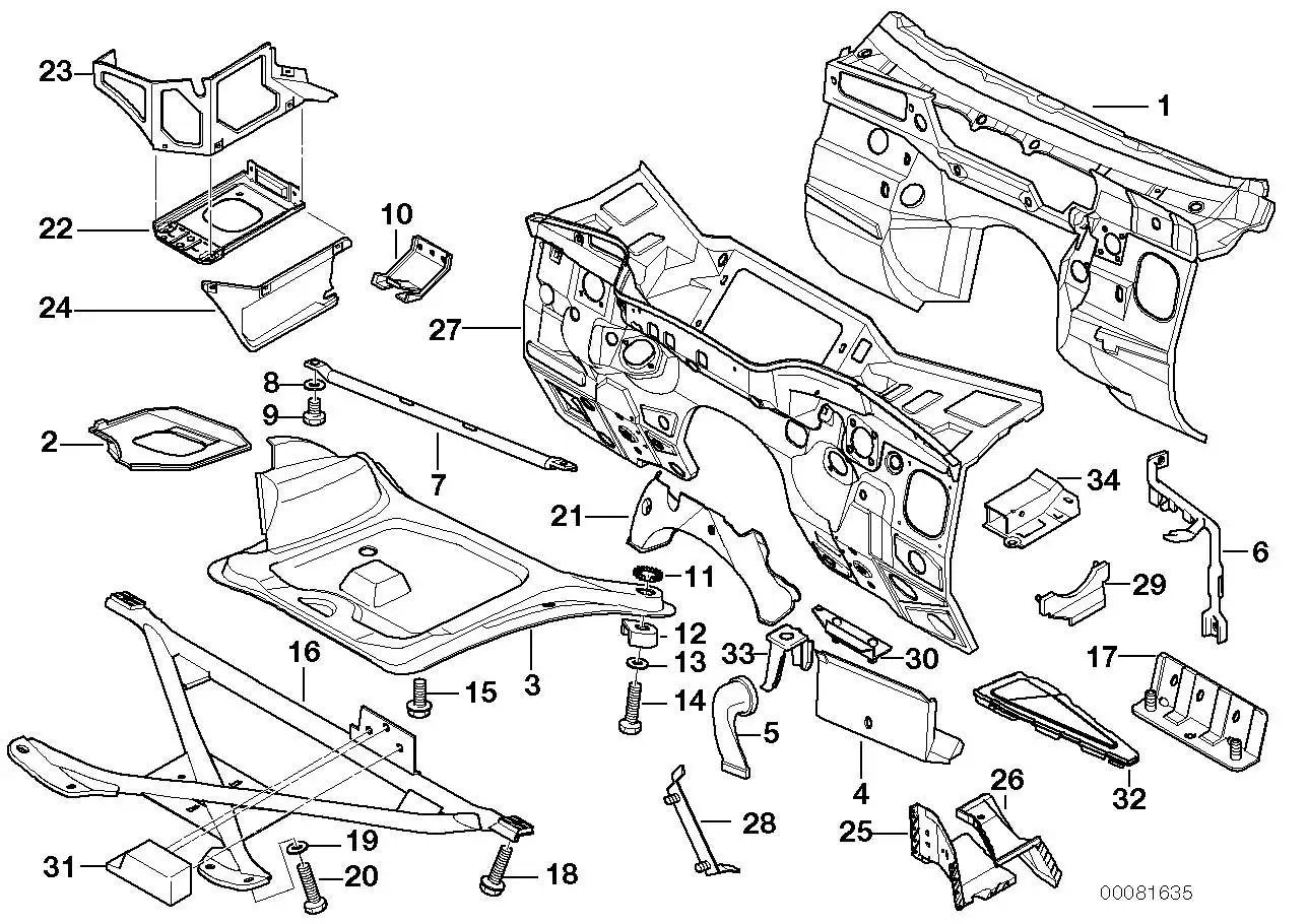 BMW Querrohr E36 51718135880 - Z3 E36