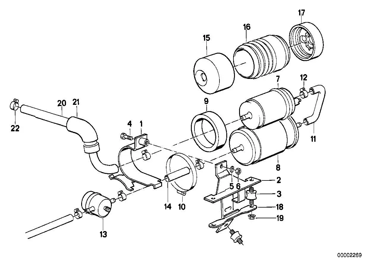 BMW Schlauch E30 16121178990 - Bildposition 11