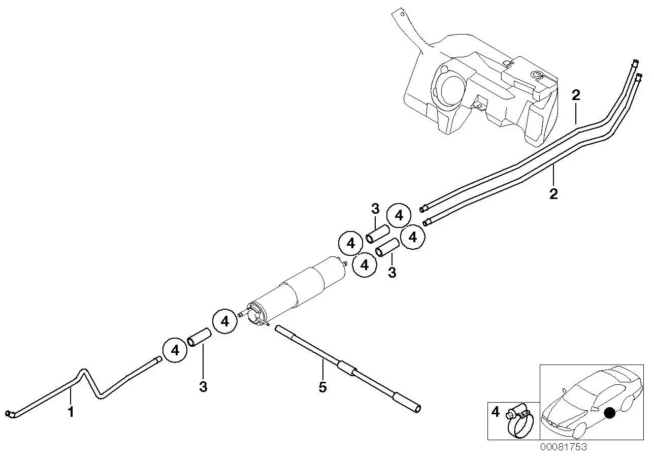 BMW Kraftstoffleitung 16121185017
