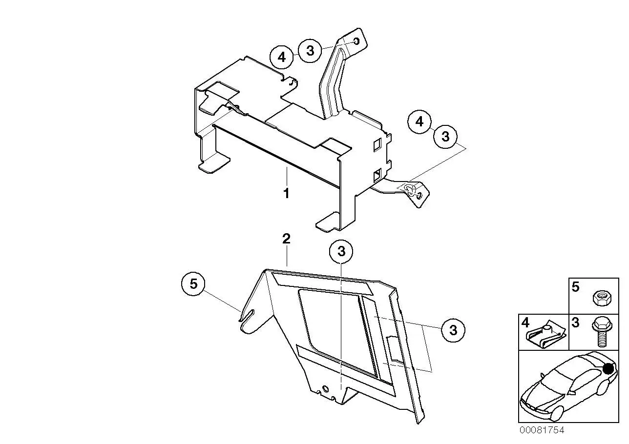 BMW Halter Navigationsrechner E46 65906904195