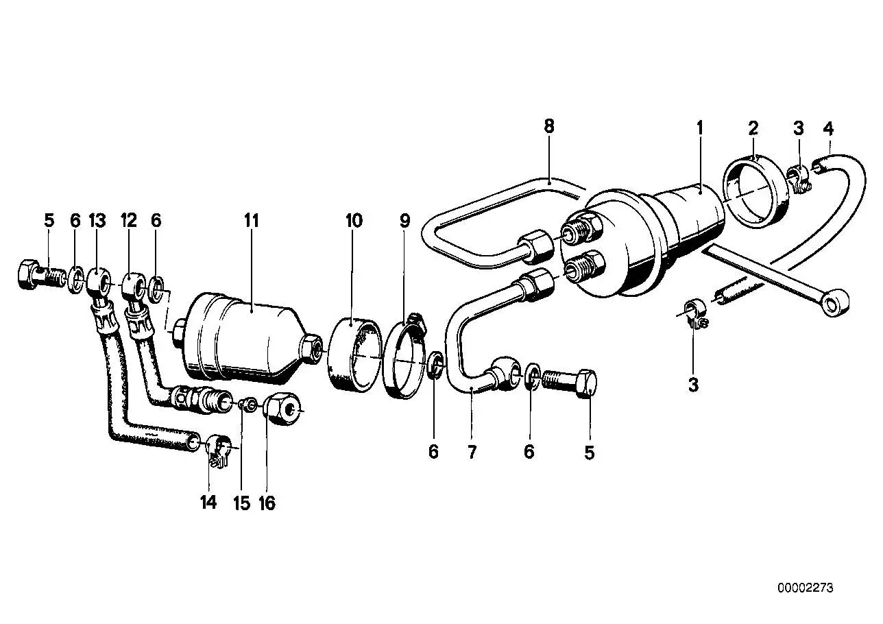 BMW Kraftstoffspeicher E12 E21 16121118899 - Bildposition 01